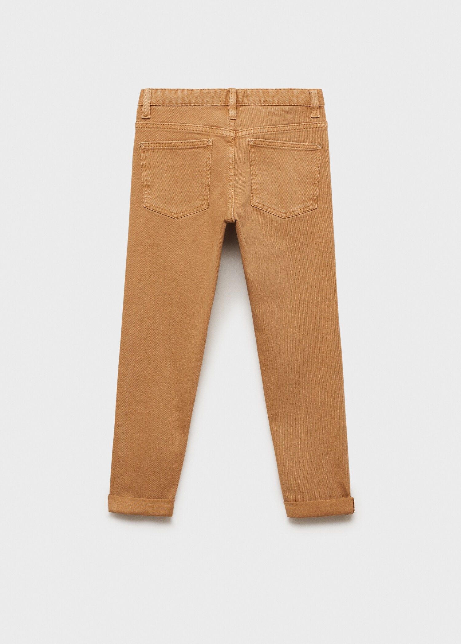 Straight-fit cotton pants - Reverse of the article