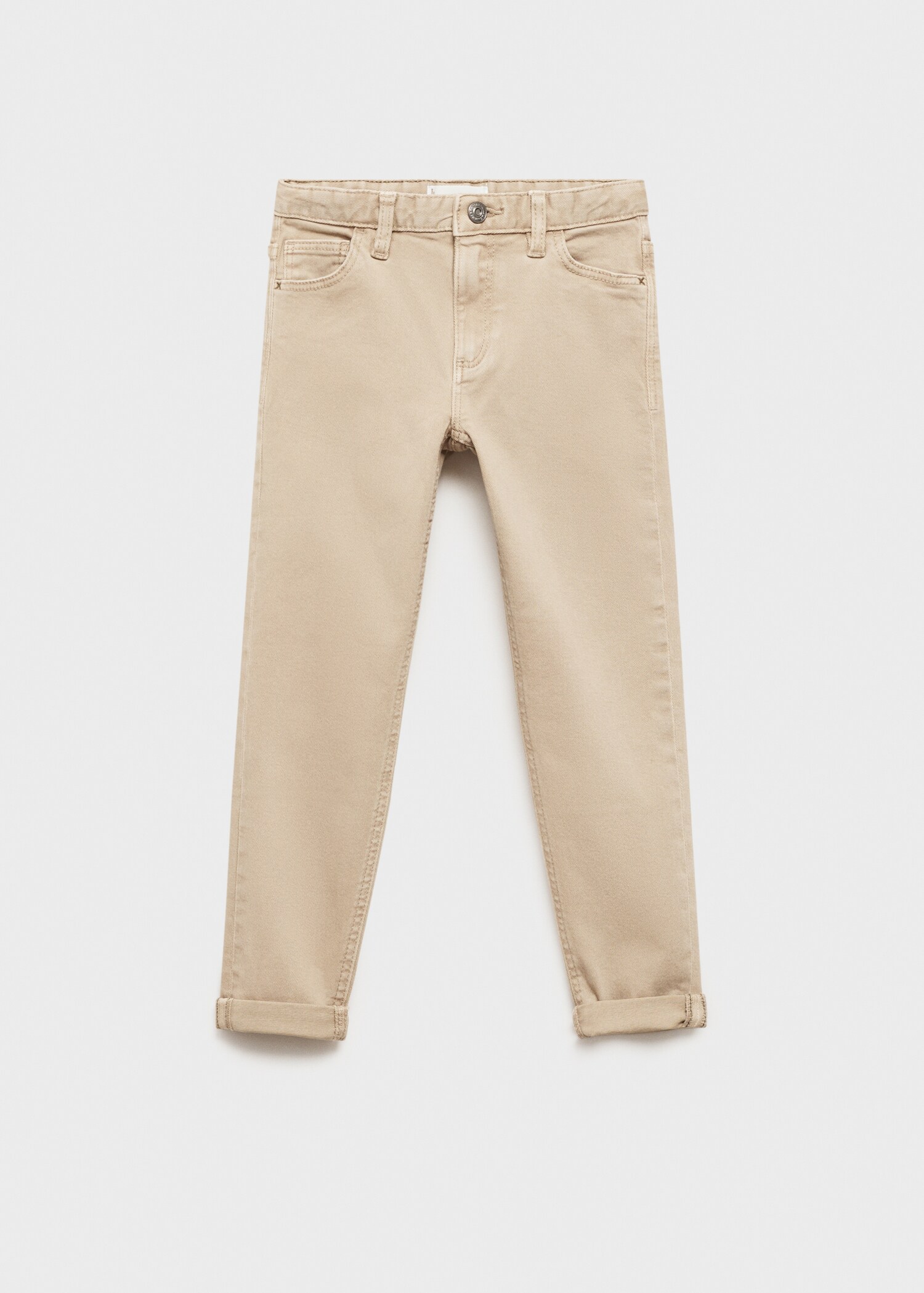 Straight-fit cotton pants - Article without model