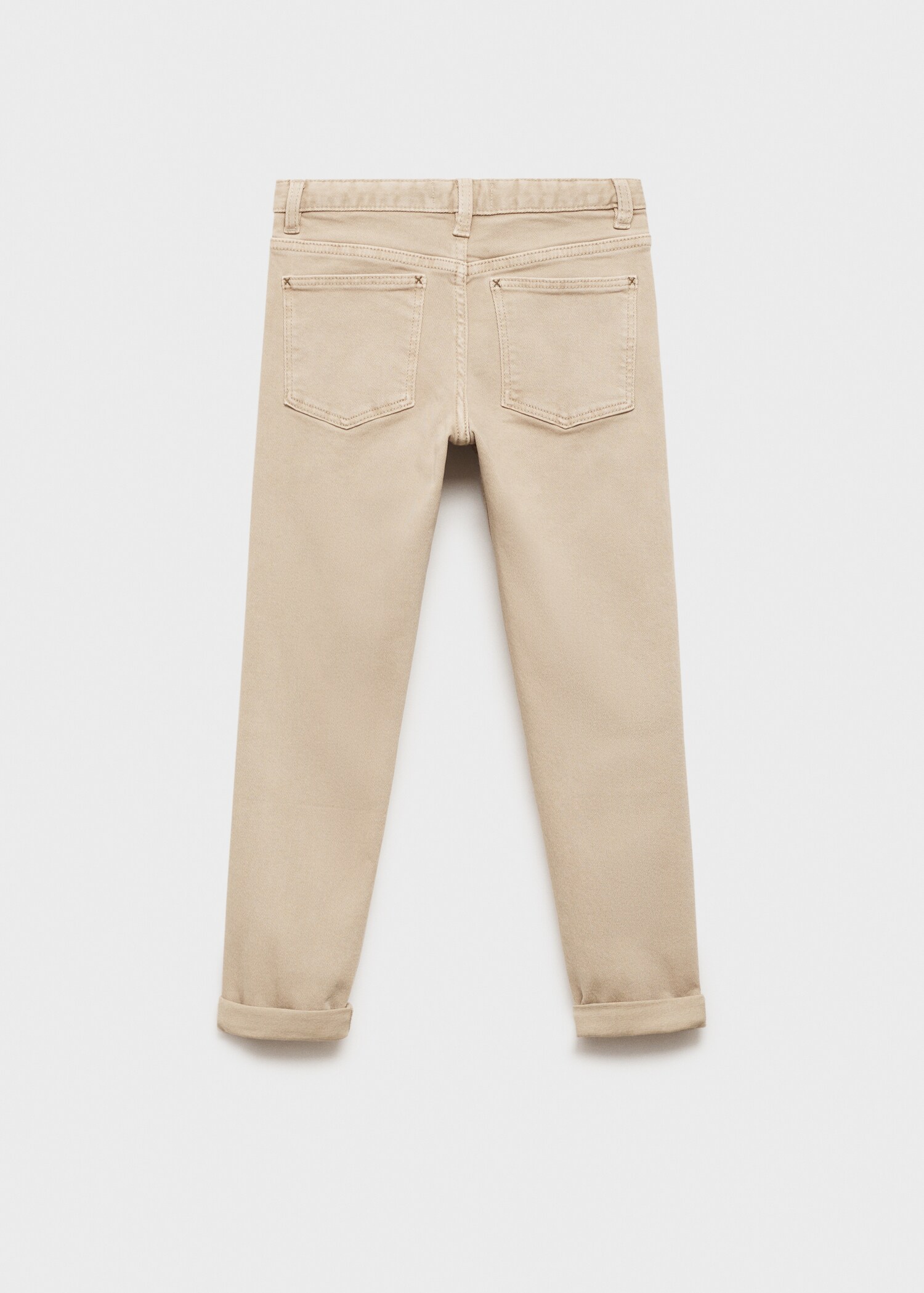 Straight-fit cotton pants - Reverse of the article