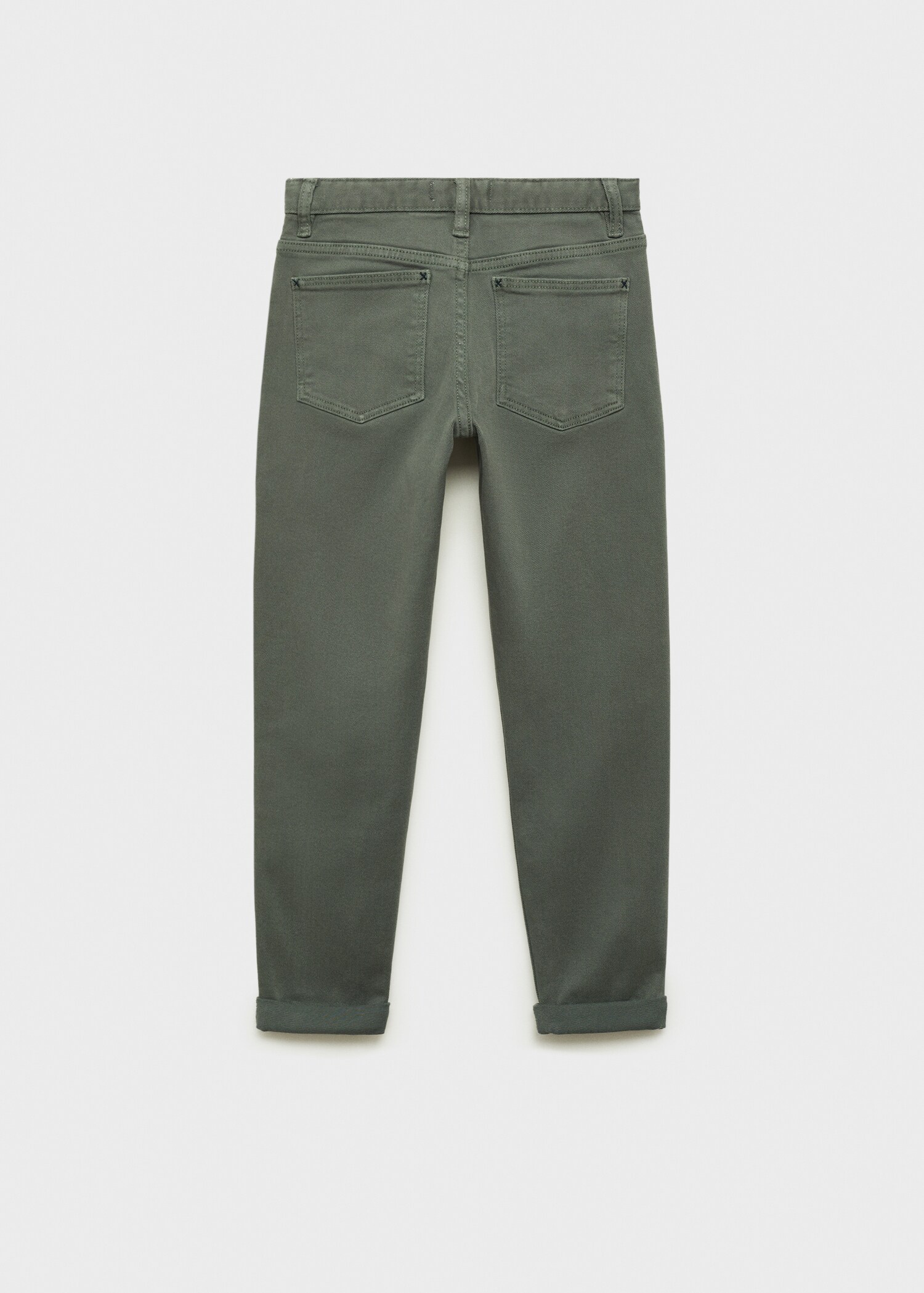 Straight-fit cotton pants - Reverse of the article