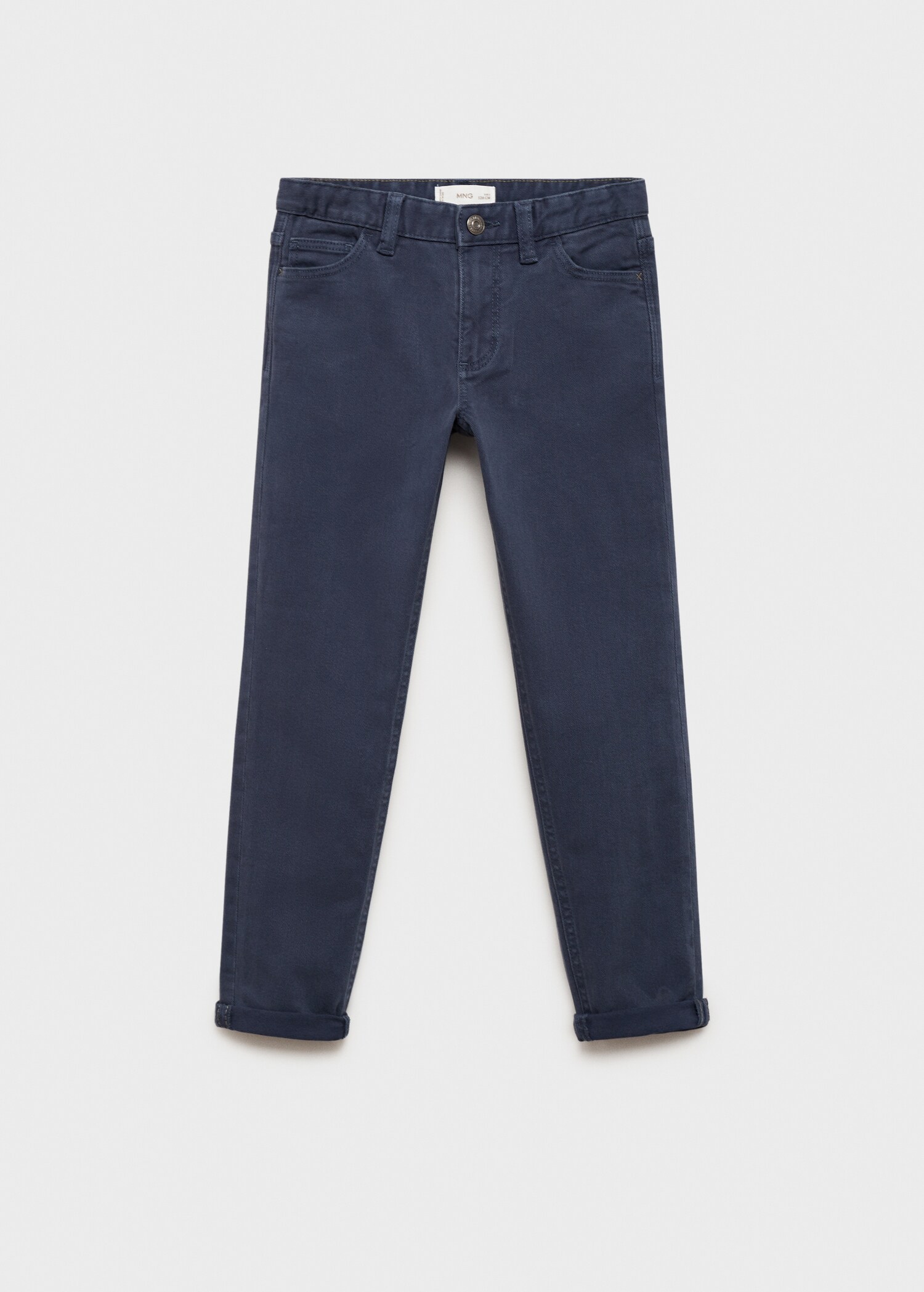 Straight-fit cotton pants - Article without model