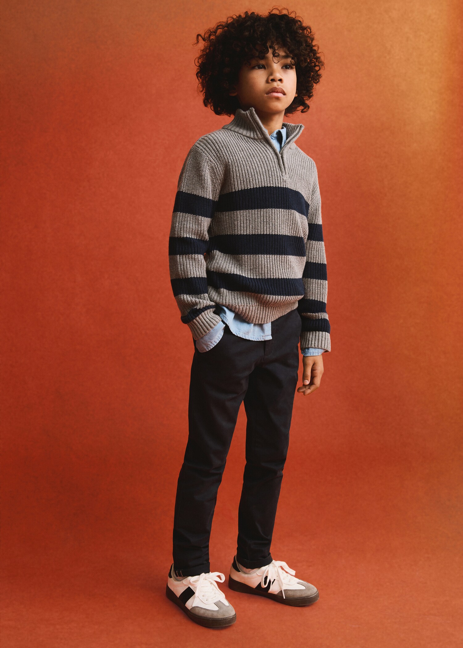 Straight-fit cotton pants - Details of the article 6