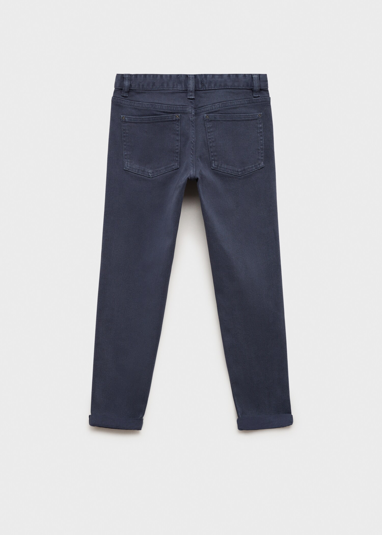 Straight-fit cotton pants - Reverse of the article