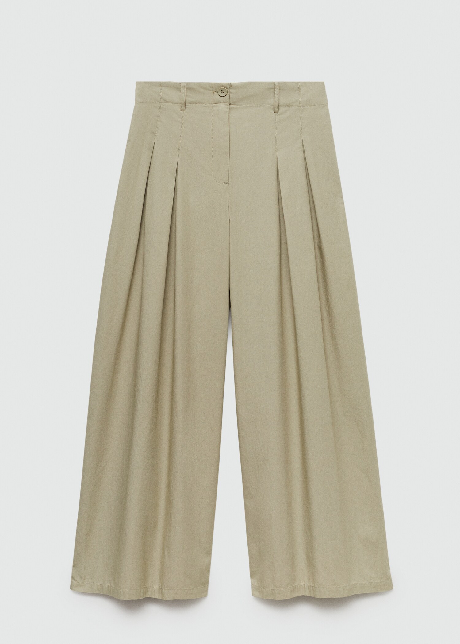 Cotton pleated trousers - Article without model