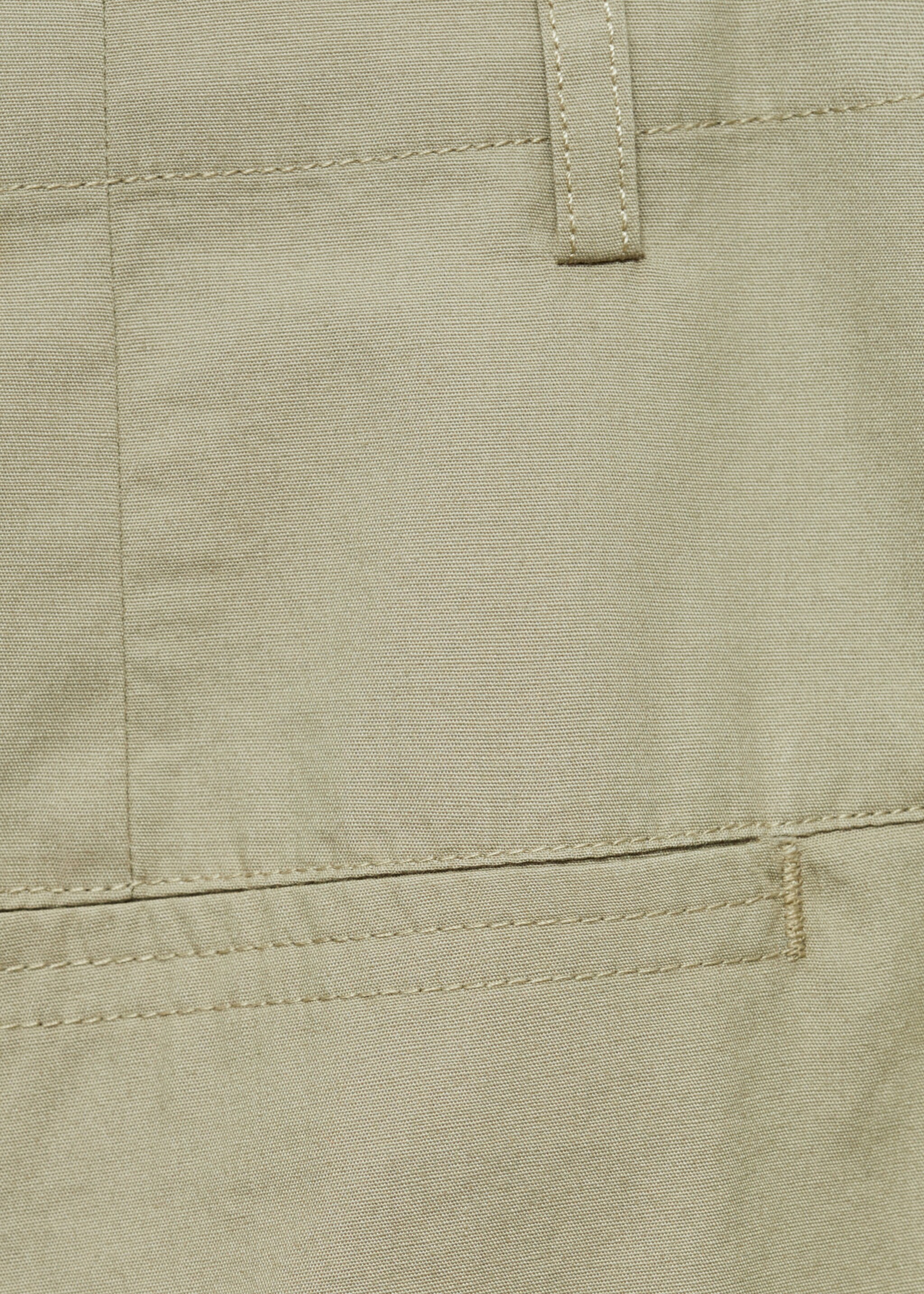 Cotton pleated trousers - Details of the article 0