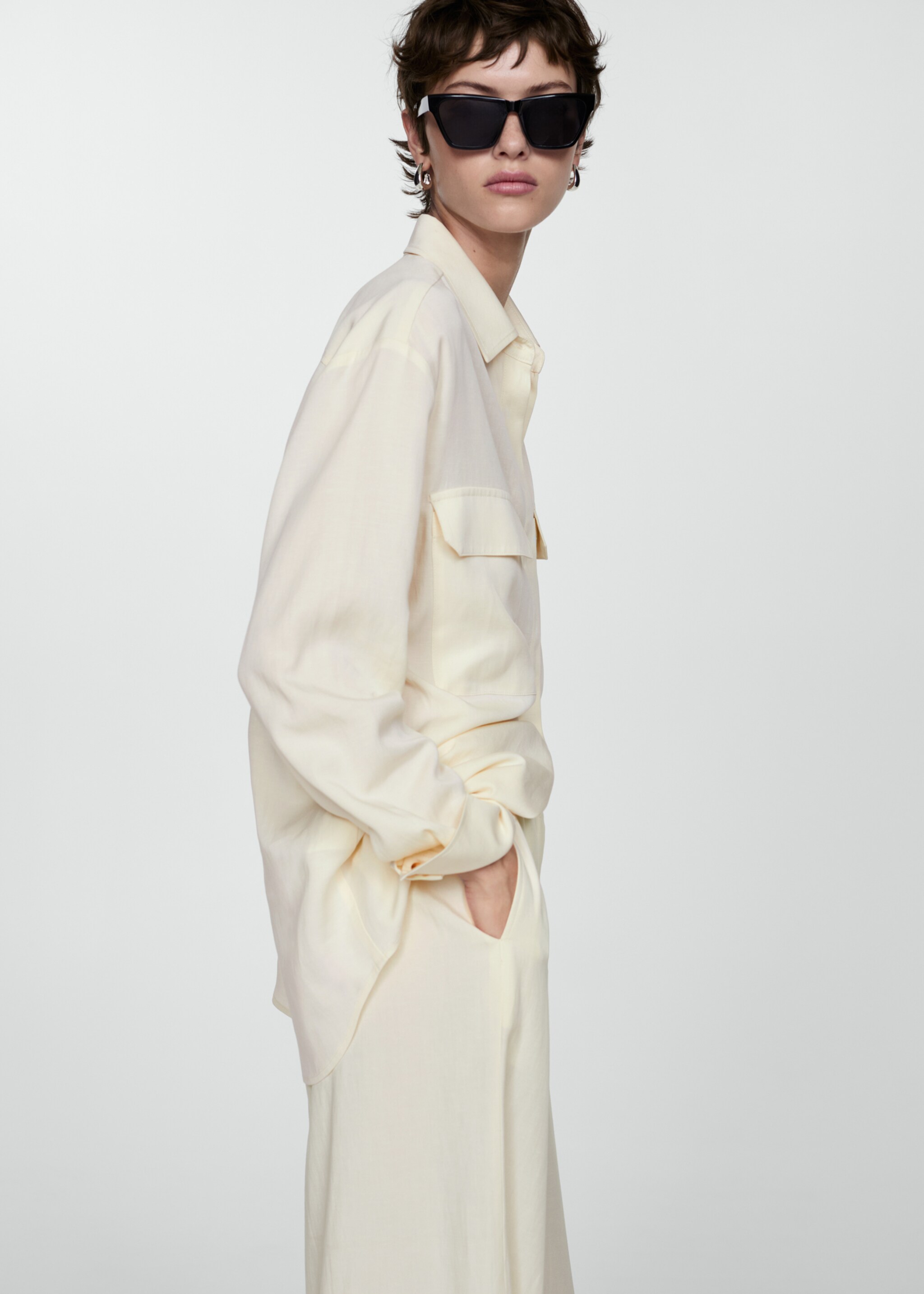 Oversized-Hemd aus Lyocell - Detail des Artikels 2