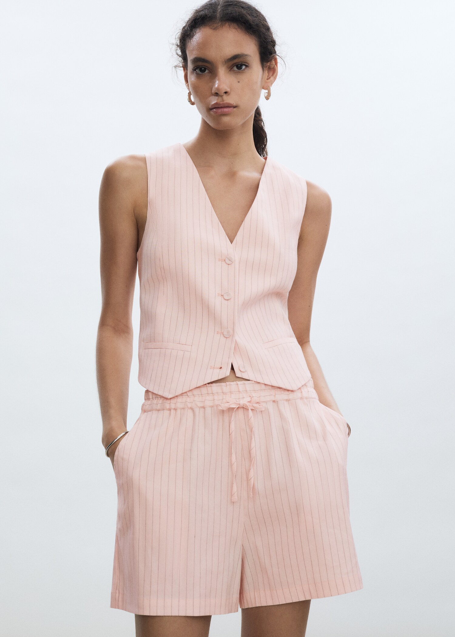 Short lin rayures - Plan moyen