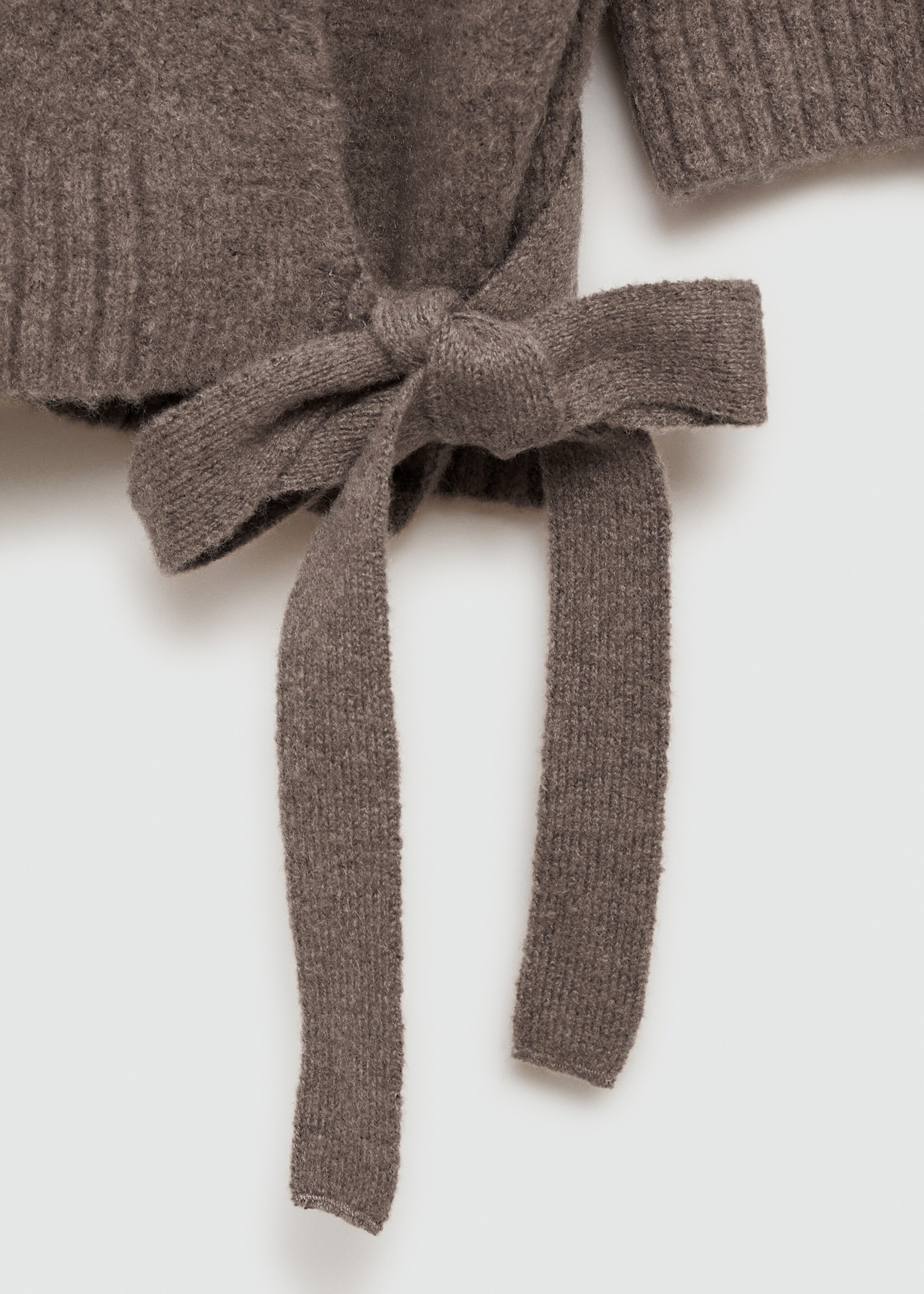 Double-breasted cardigan - Details of the article 0, Brown. Ref: 77053266-00.