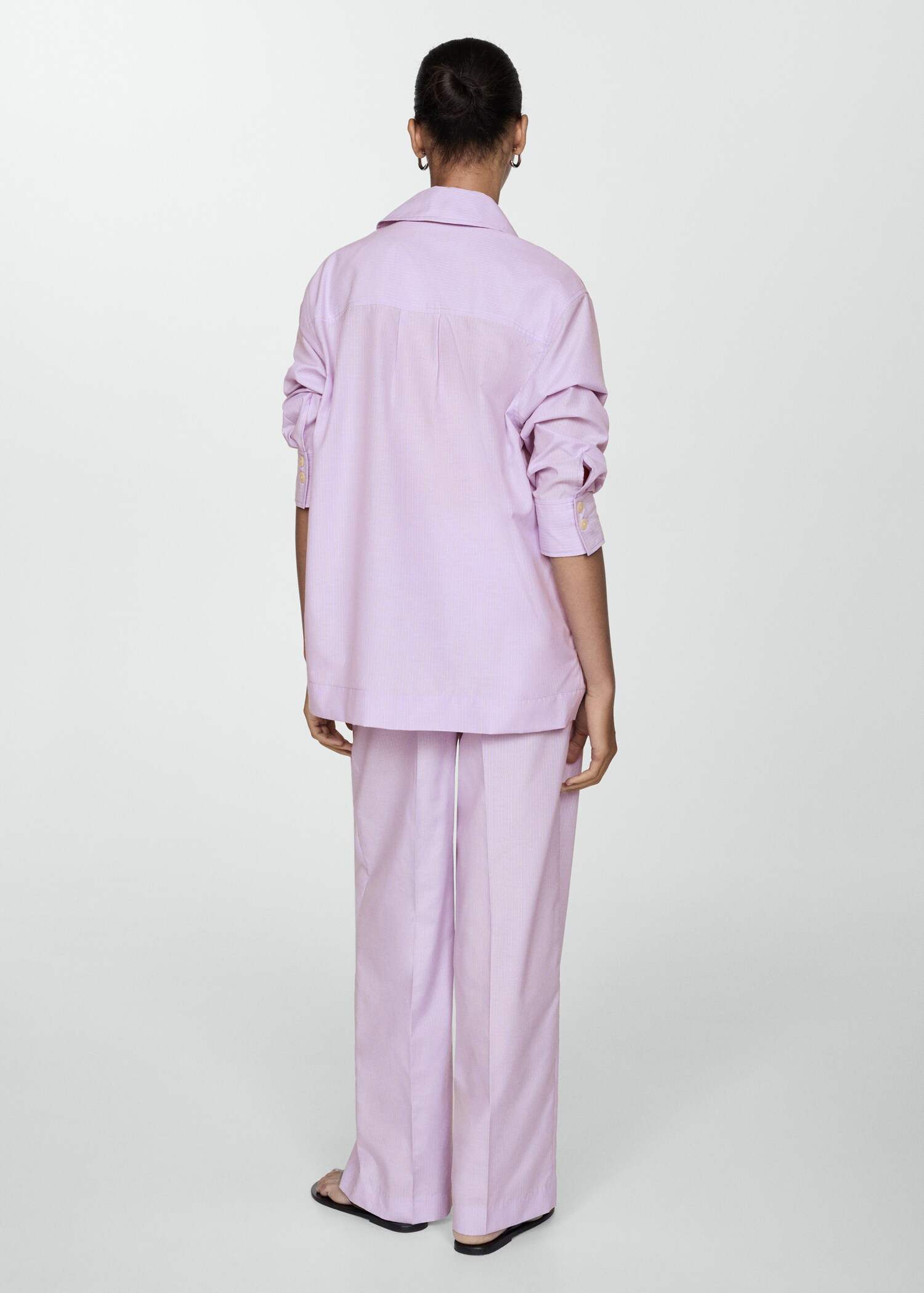 Oversize striped shirt - Reverse of the article