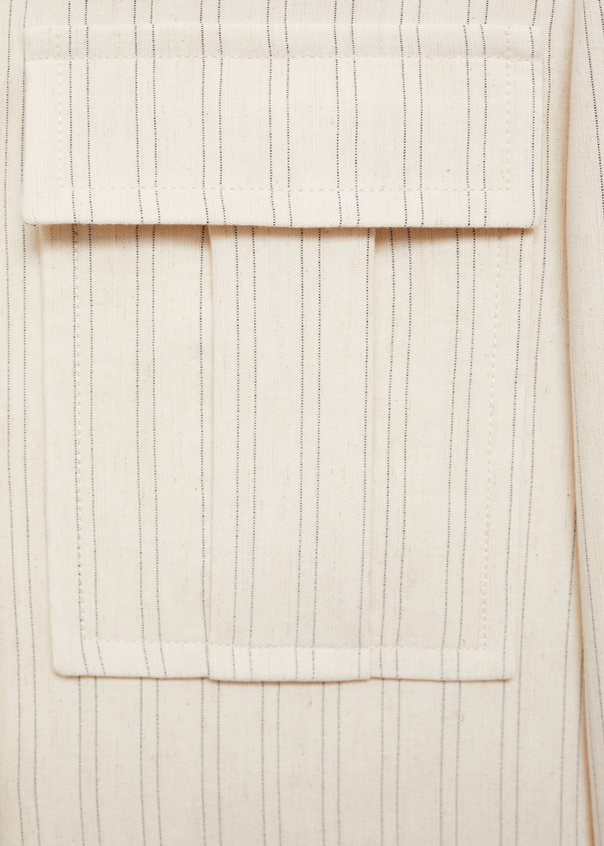 Gestreifte Jacke mit Streifenmuster - Detail des Artikels 0, Ecru. Ref: 77053271-00.