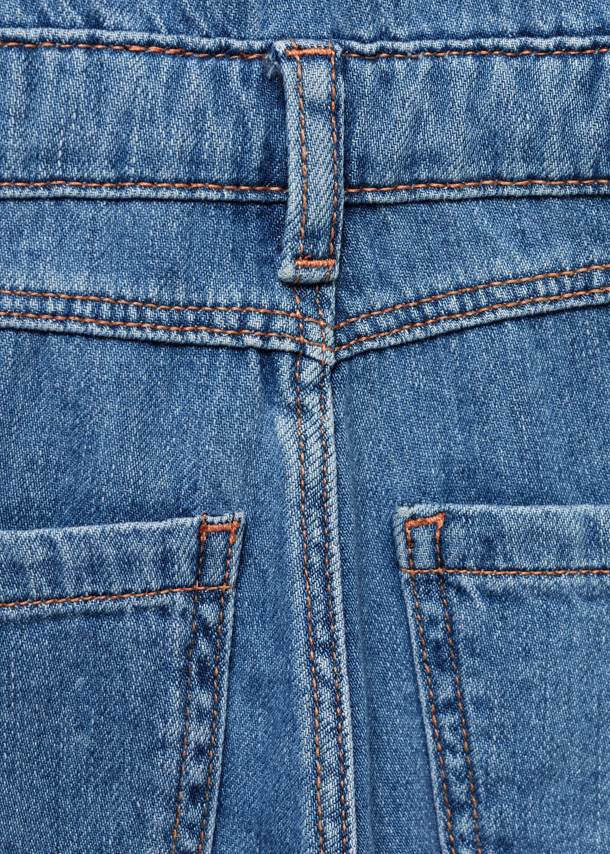 Denim shirt jumpsuit - Details of the article 0, Medium Blue. Ref: 77053272-00.