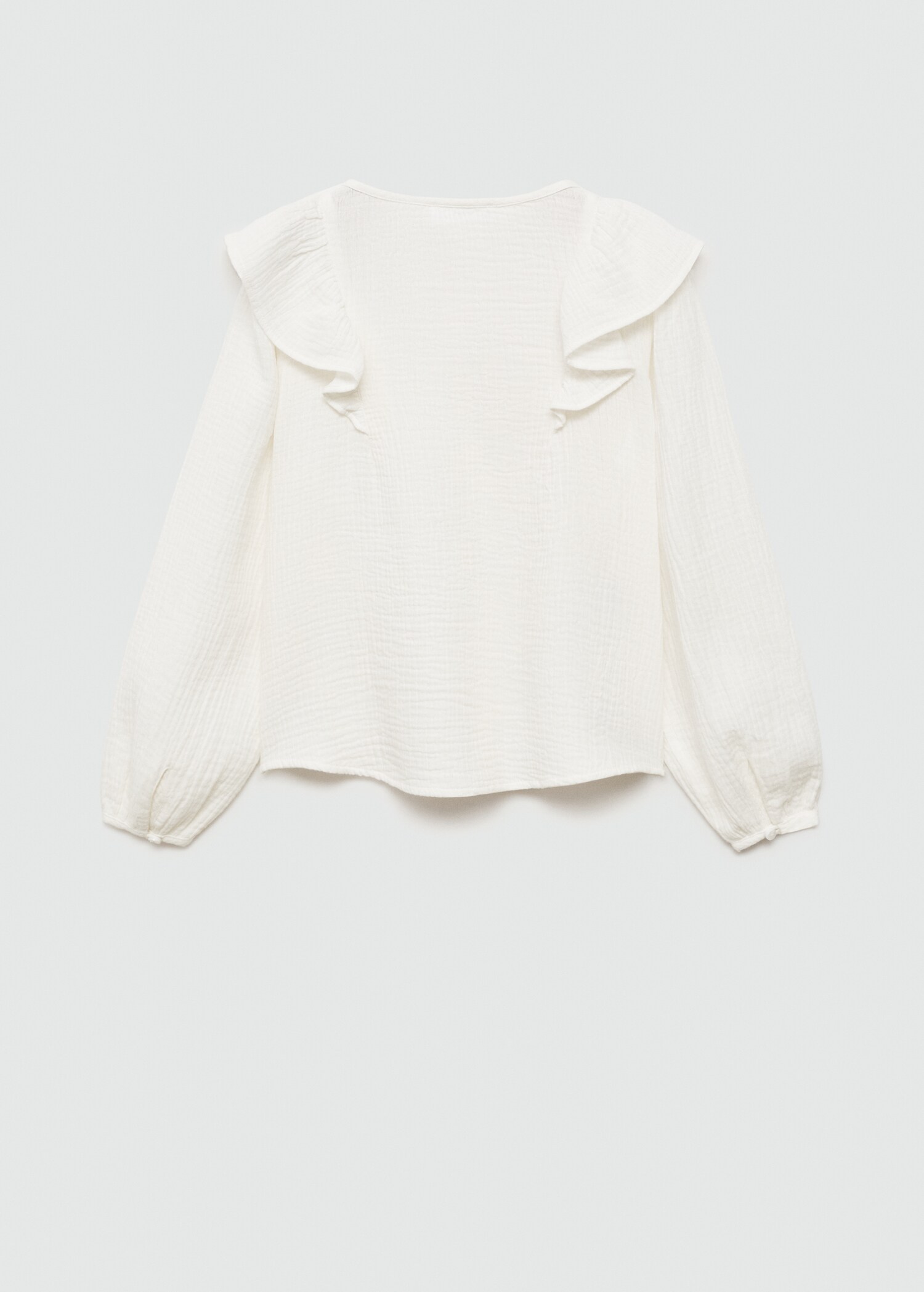 Cheesecloth cotton blouse - Reverse of the article