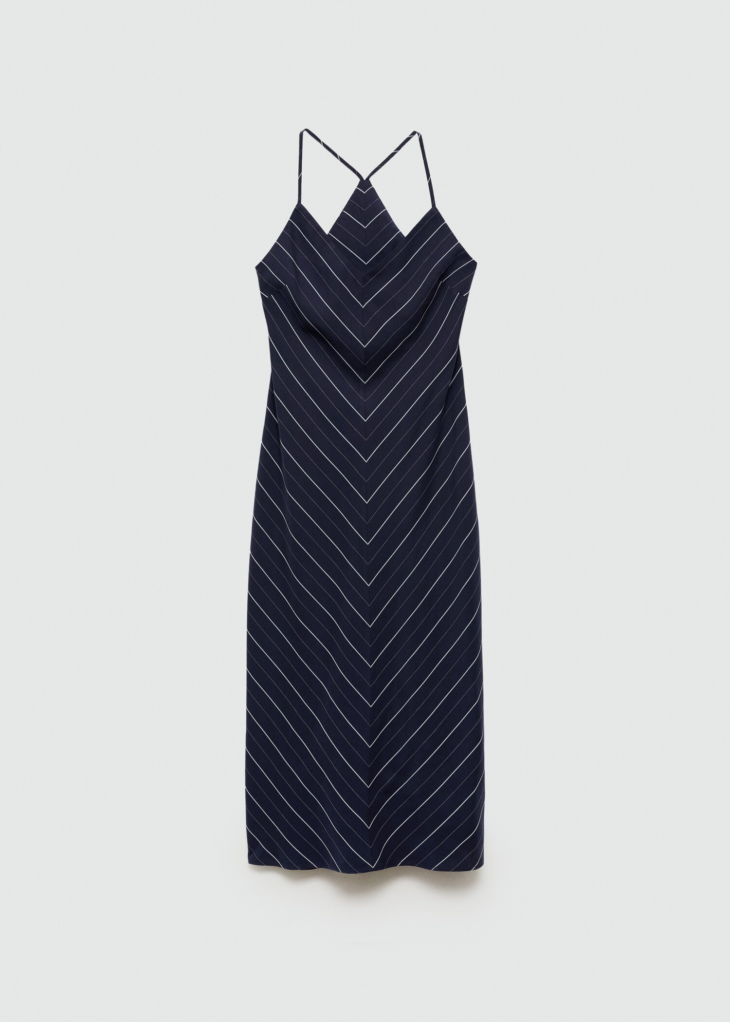 Striped lyocell dress - Article without model