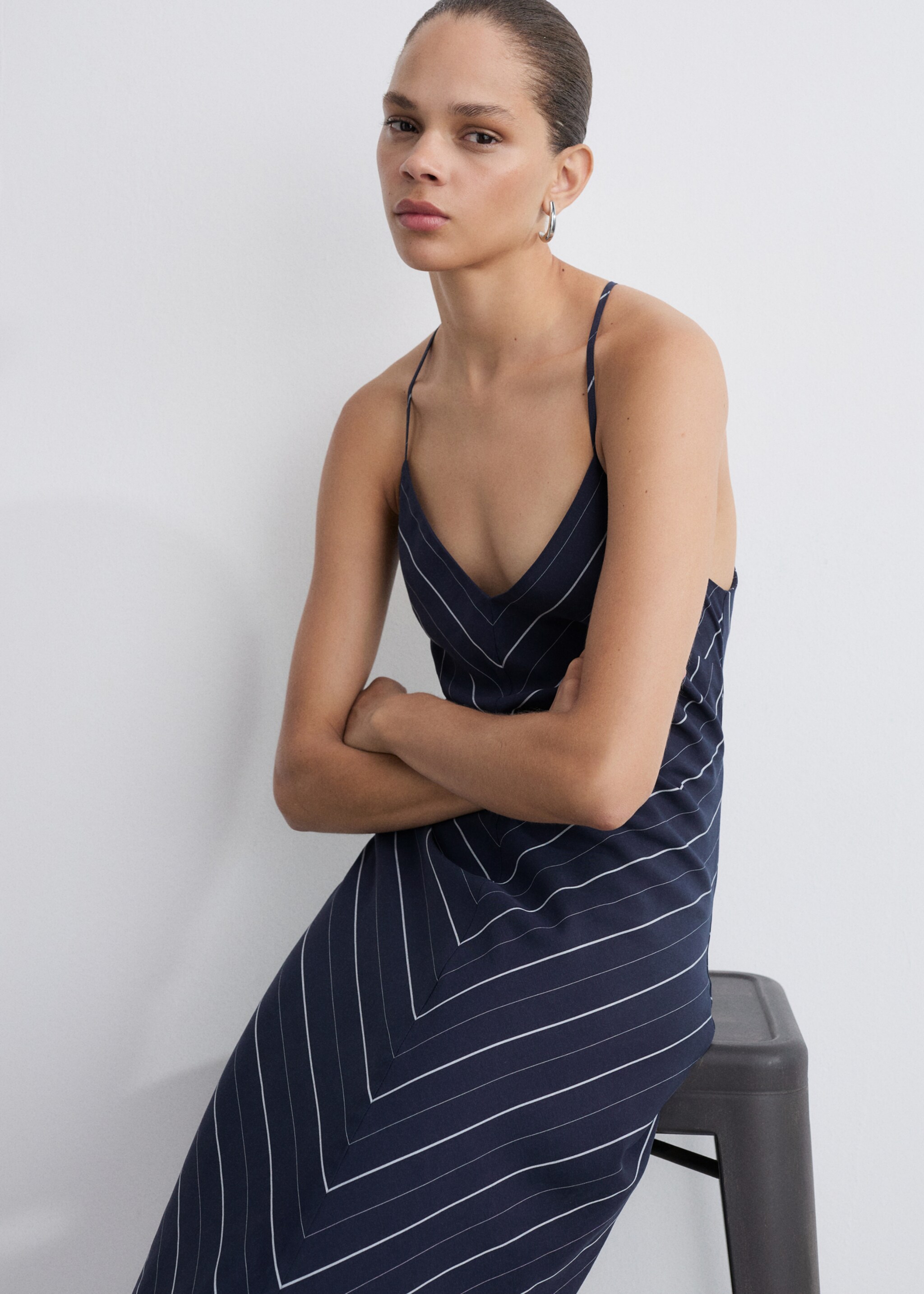 Robe Lyocell rayures - Détail de l'article 2