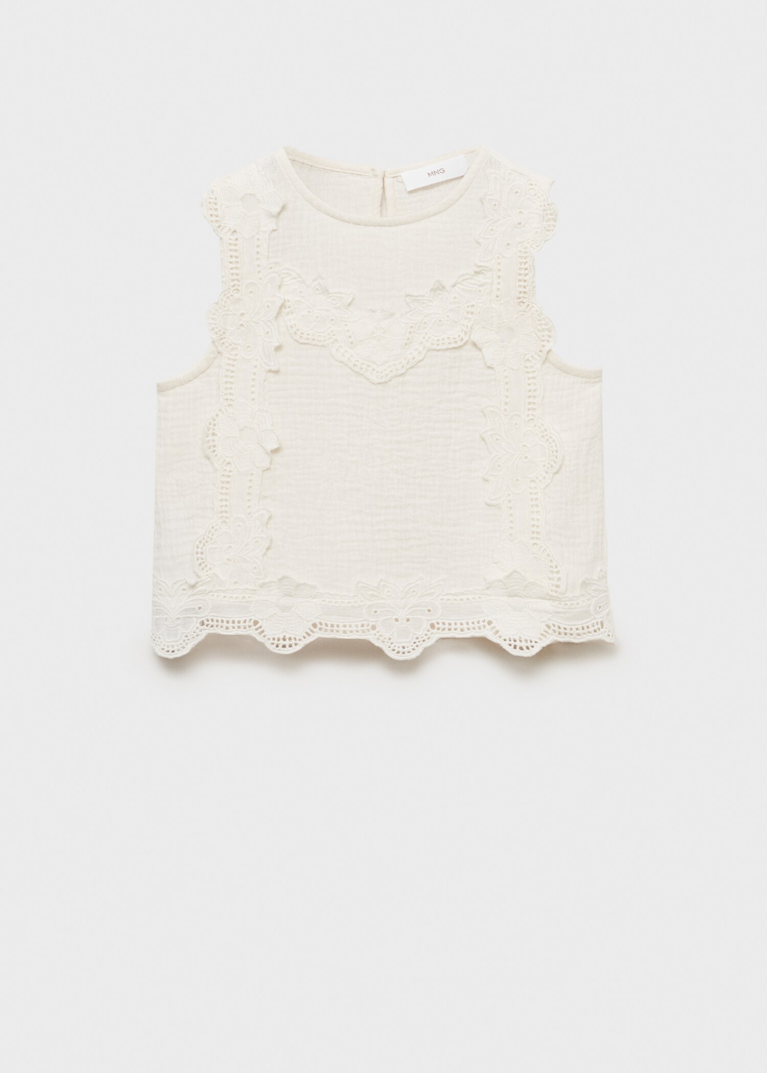 Blouse brodée coton - Article sans modèle
