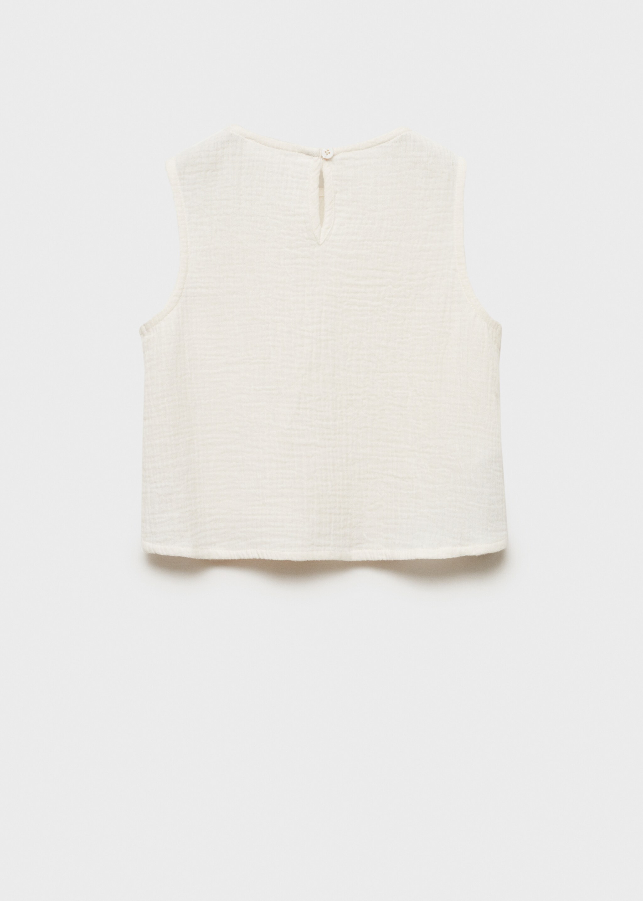 Blusa bordada algodón - Reverso del artículo