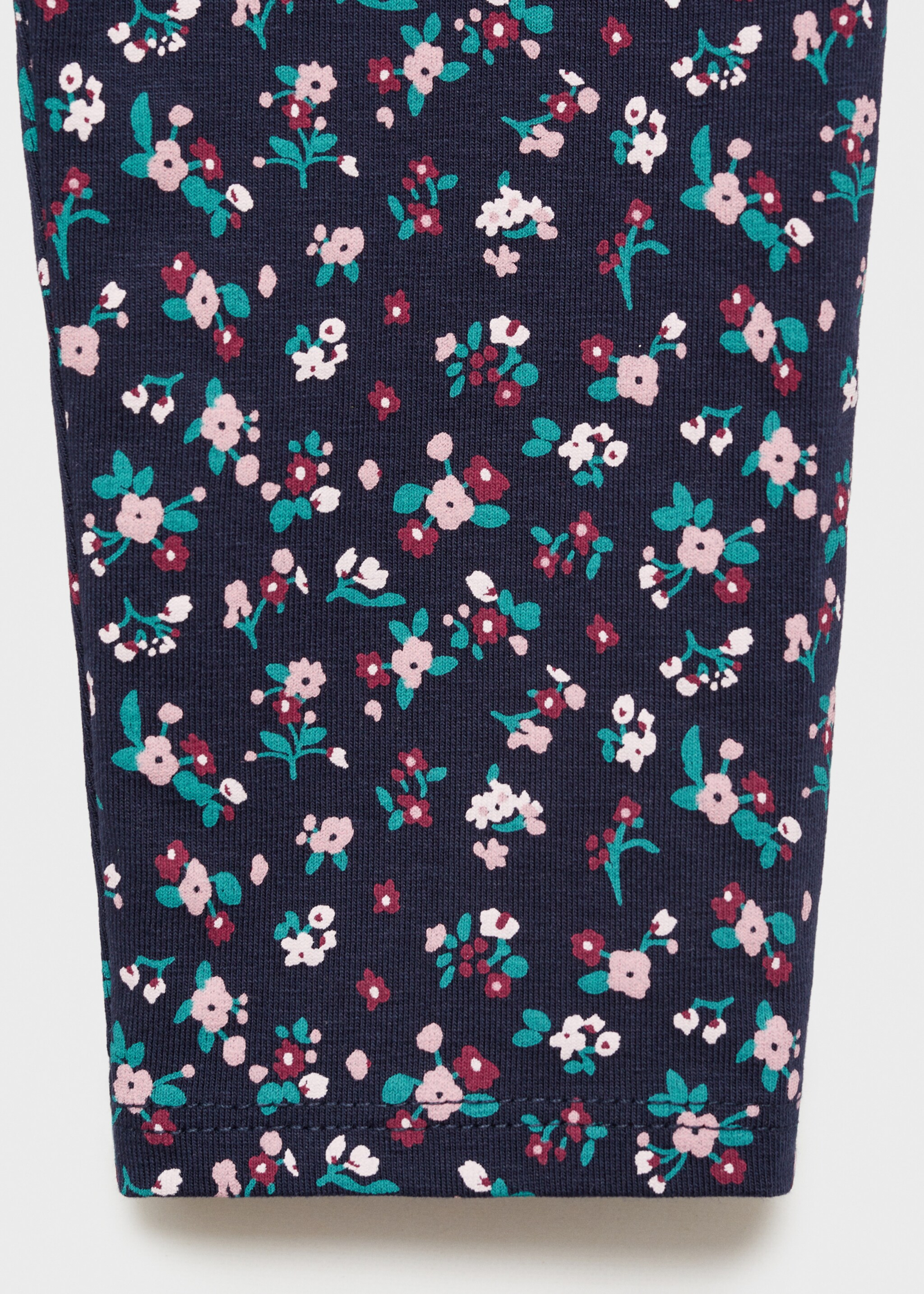Printed leggings - Details of the article 0, Dark Navy. Ref: 77053288-00.
