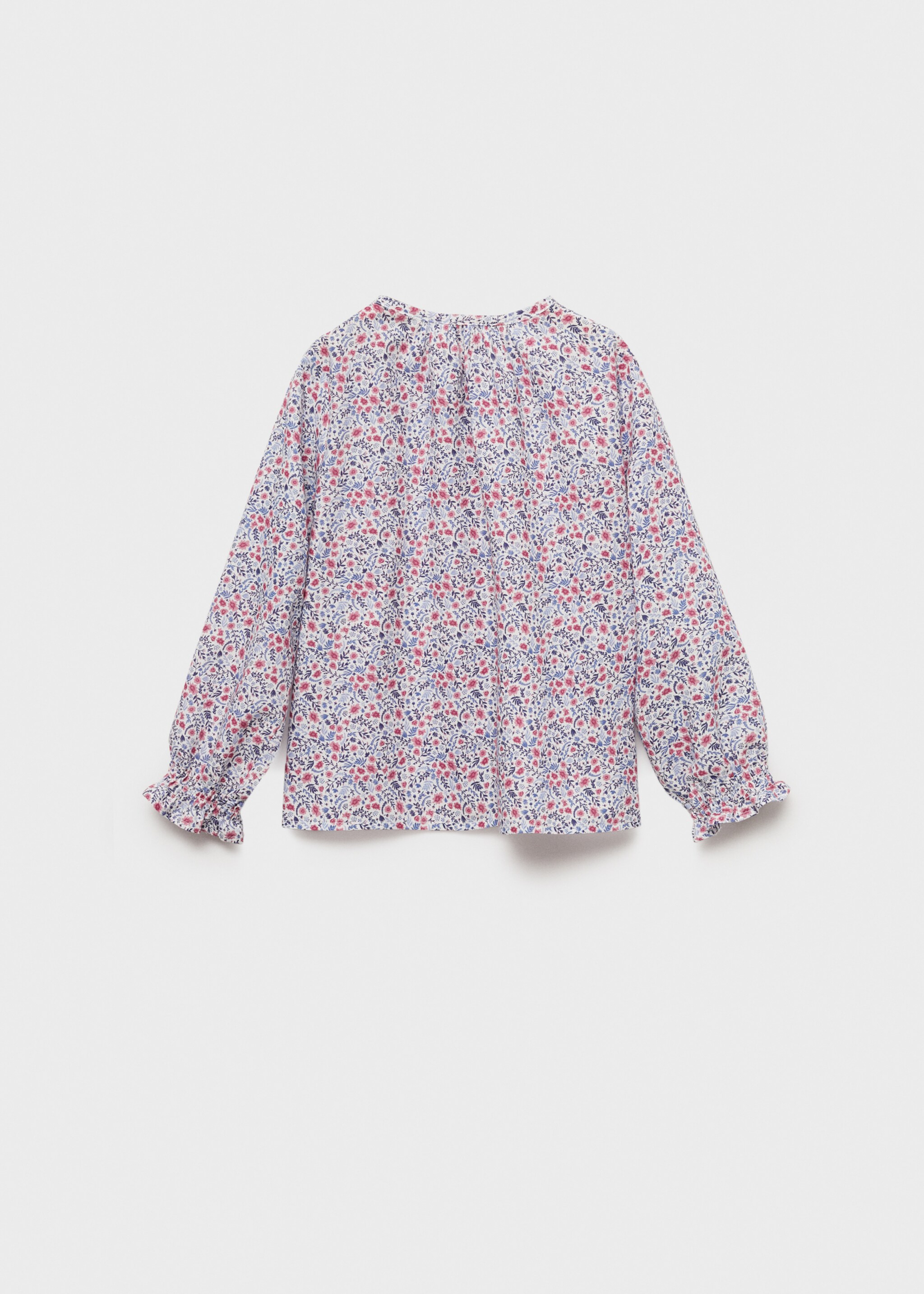 Buttoned printed blouse - Reverse of the article