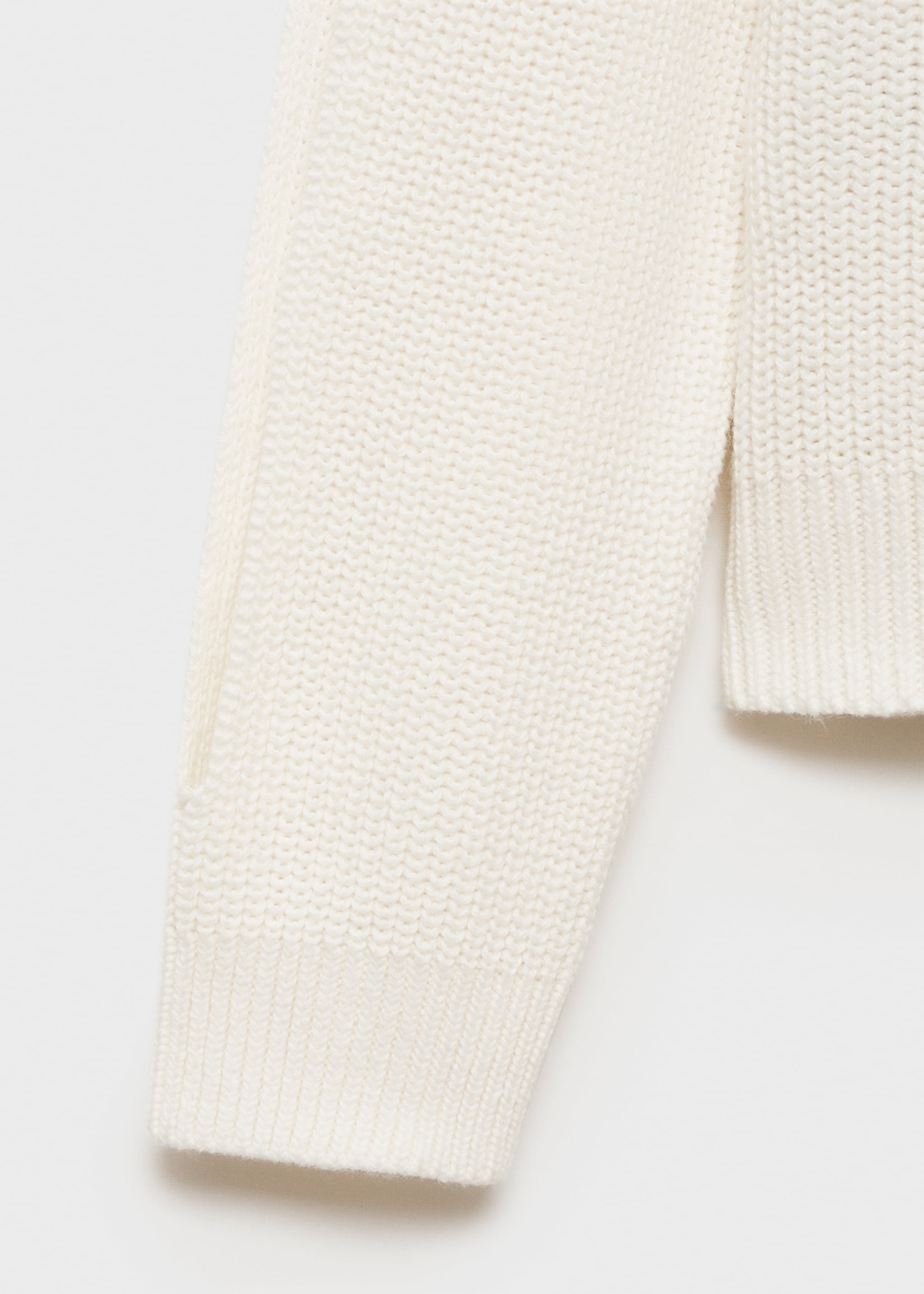 Knitted sweater with openings - Details of the article 0
