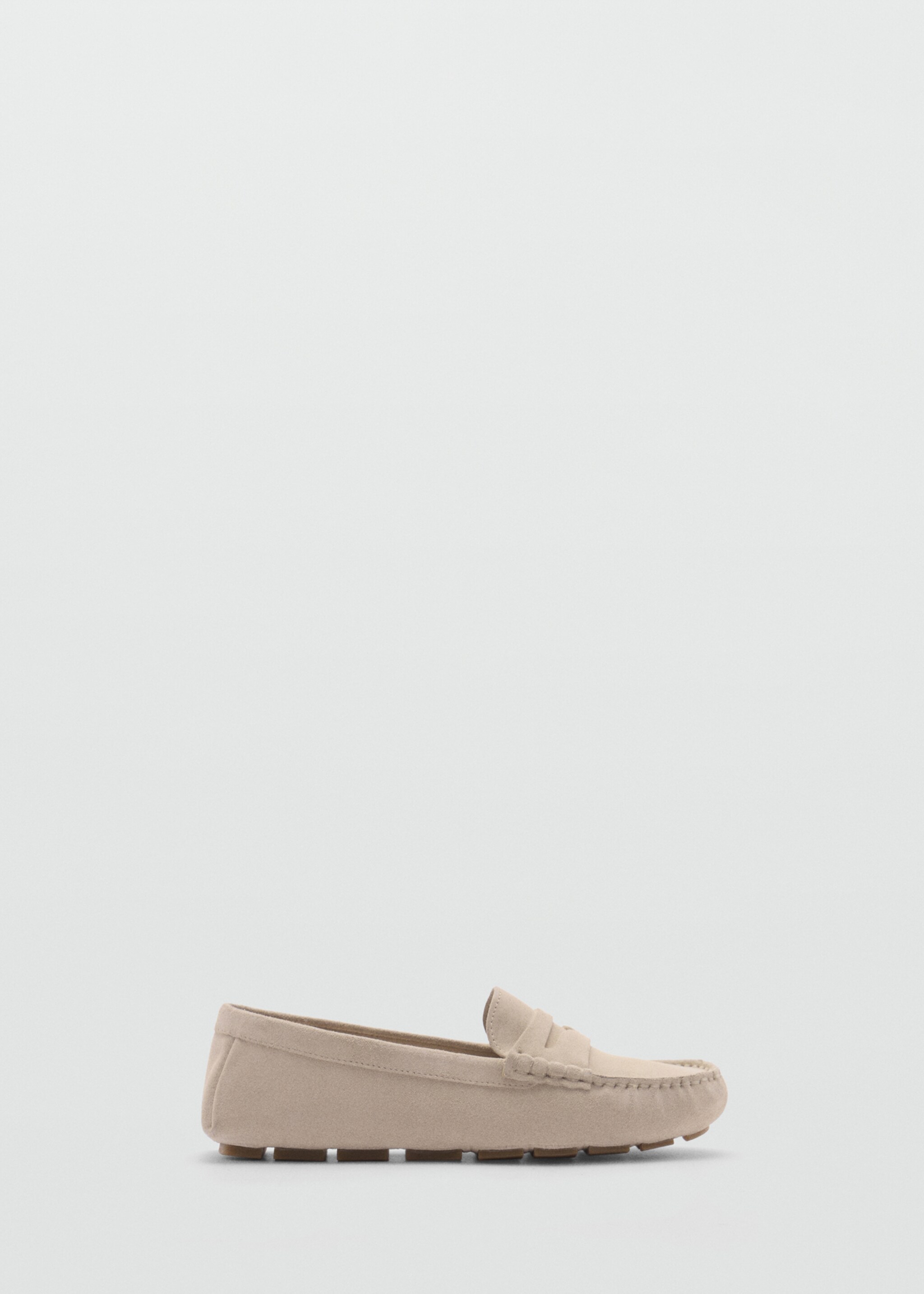 Suede leather loafers - Article without model, Beige. Ref: 77053293-00.