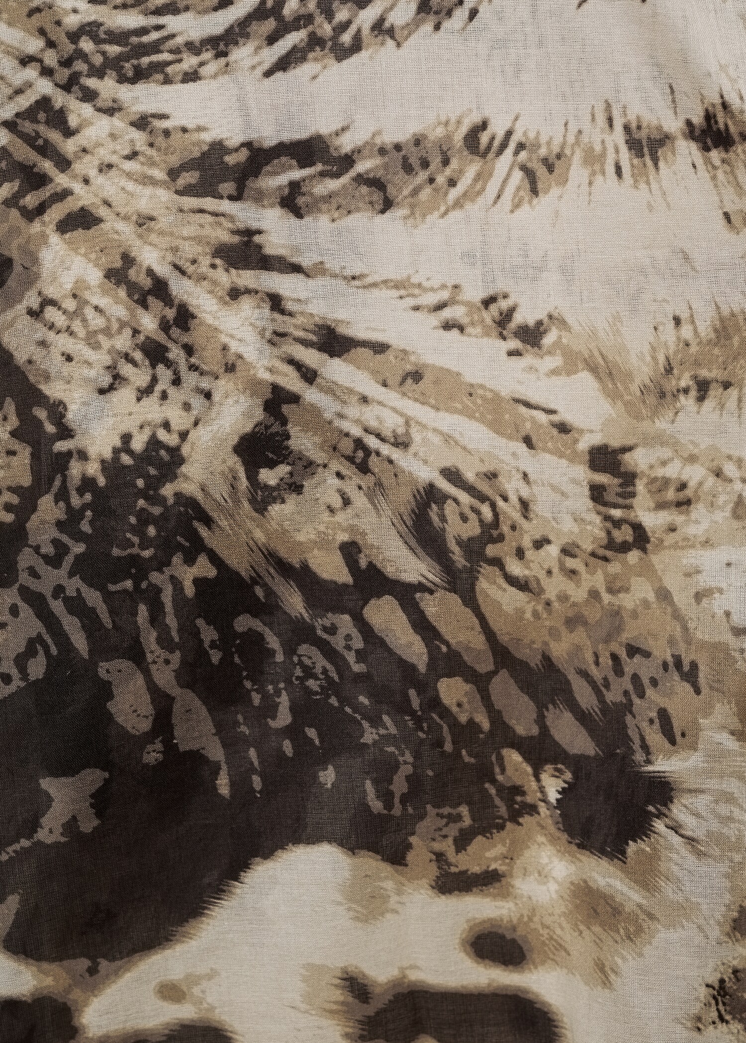 Halbdurchsichtiges Hemd mit Animal-Print - Detail des Artikels 0