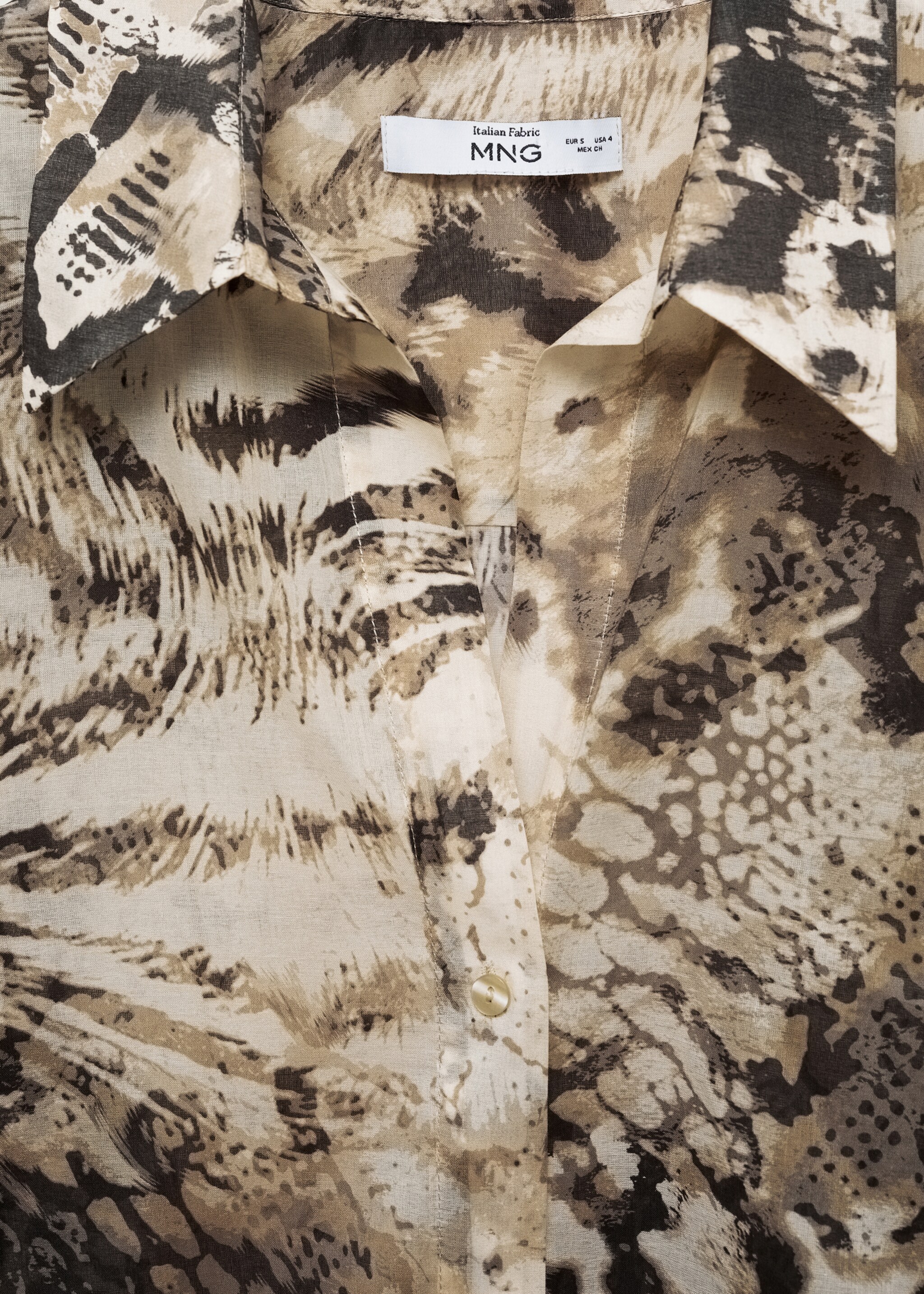 Camicia animal print semitrasparente - Dettaglio dell'articolo 8