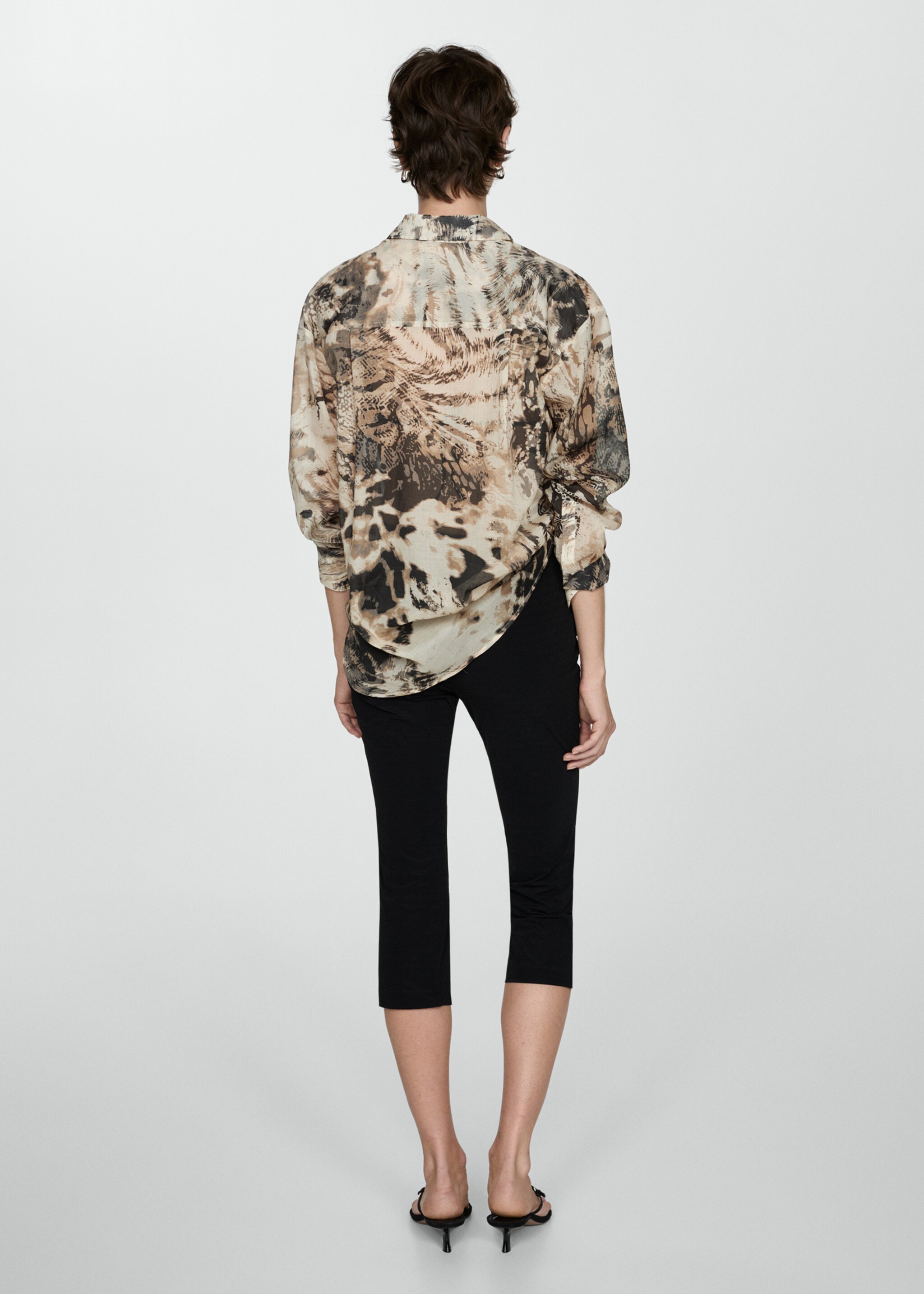 Camicia animal print semitrasparente - Retro dell'articolo