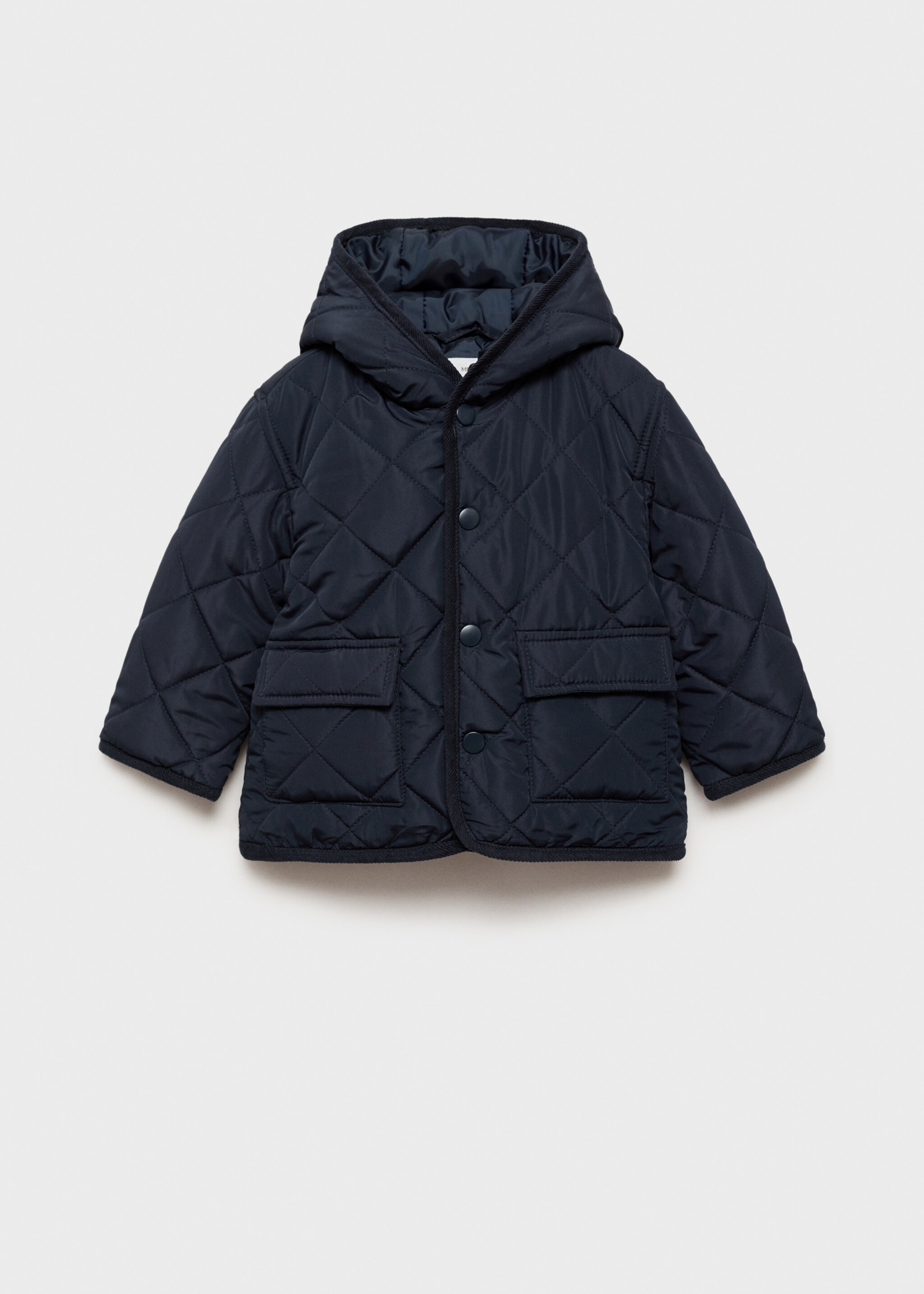 Anorak acolchado rombos - Artículo sin modelo, Azul marino oscuro. Ref: 77053666-00.
