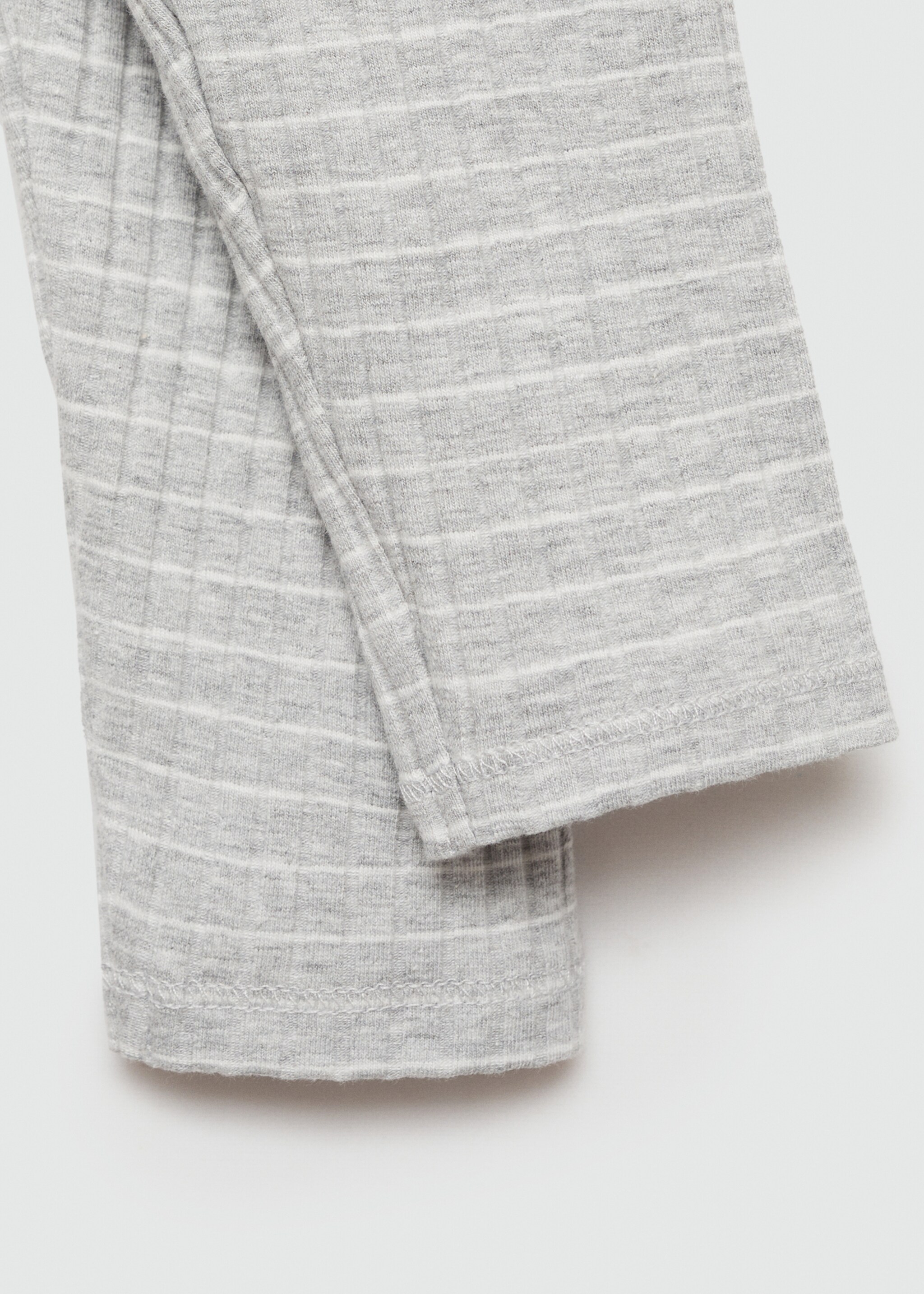 Stripped cotton leggings - Details of the article 0, Sky Blue. Ref: 77053668-00.