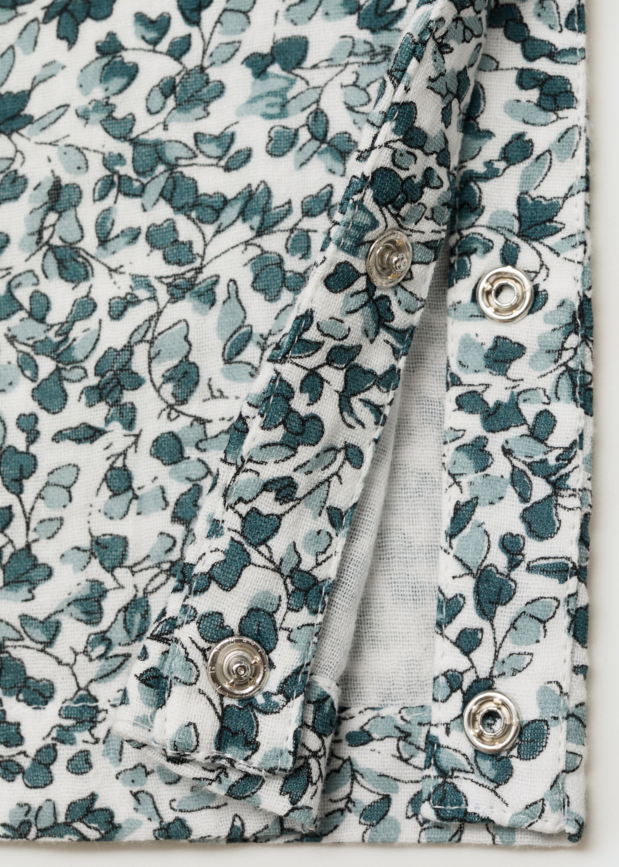 Floral print dungarees - Details of the article 0