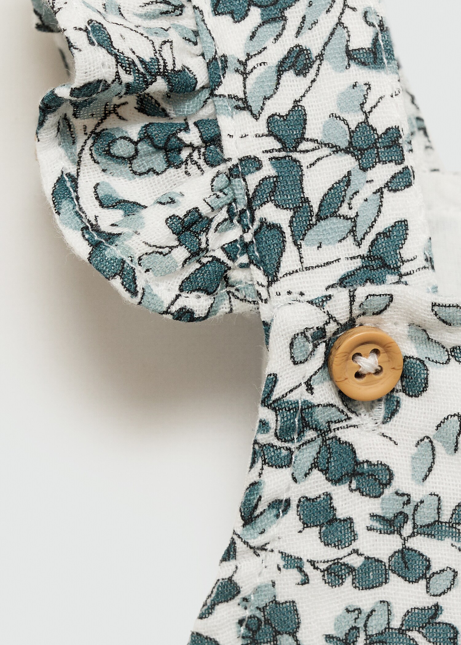 Floral print dungarees - Details of the article 8