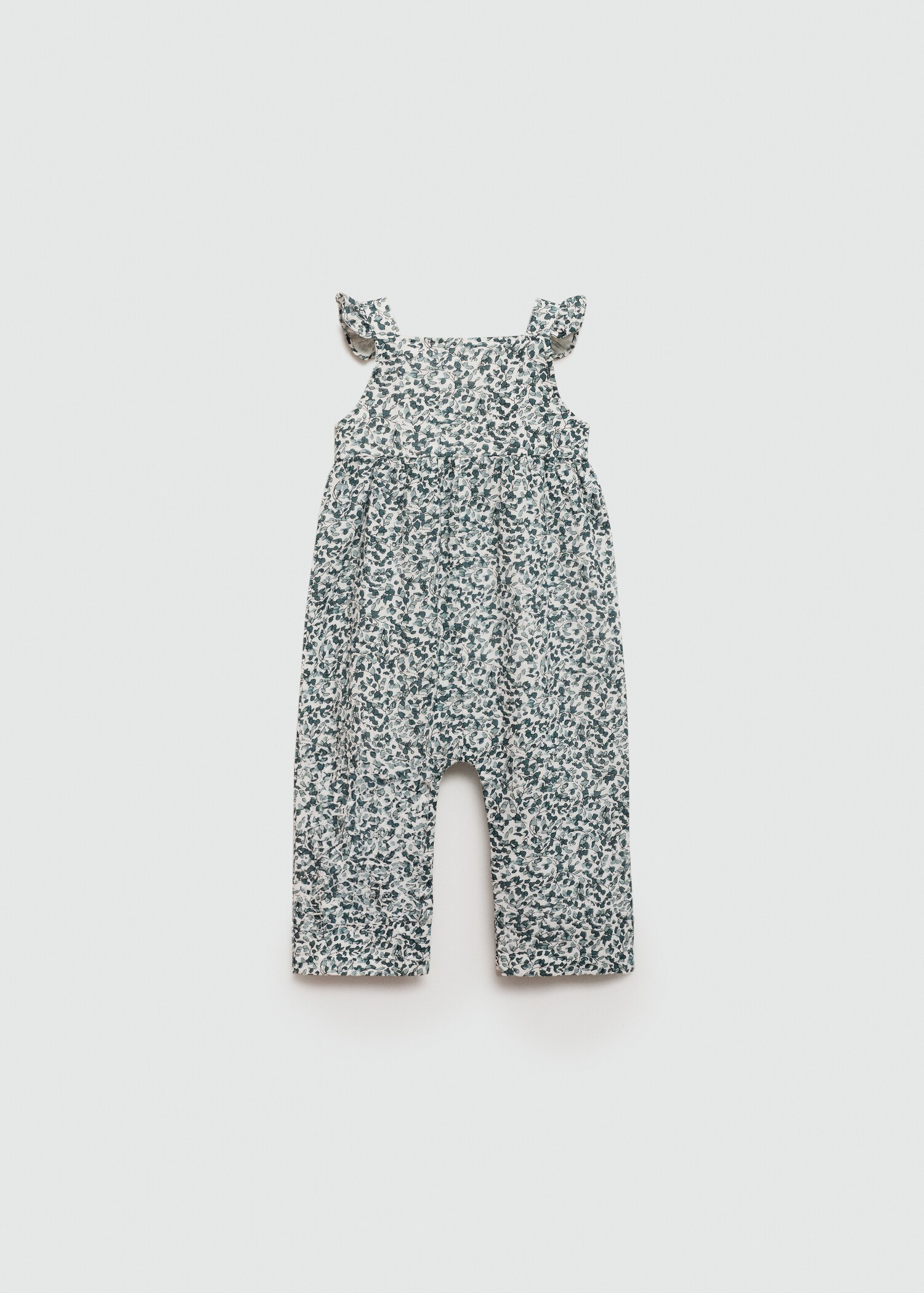 Floral print dungarees - Reverse of the article