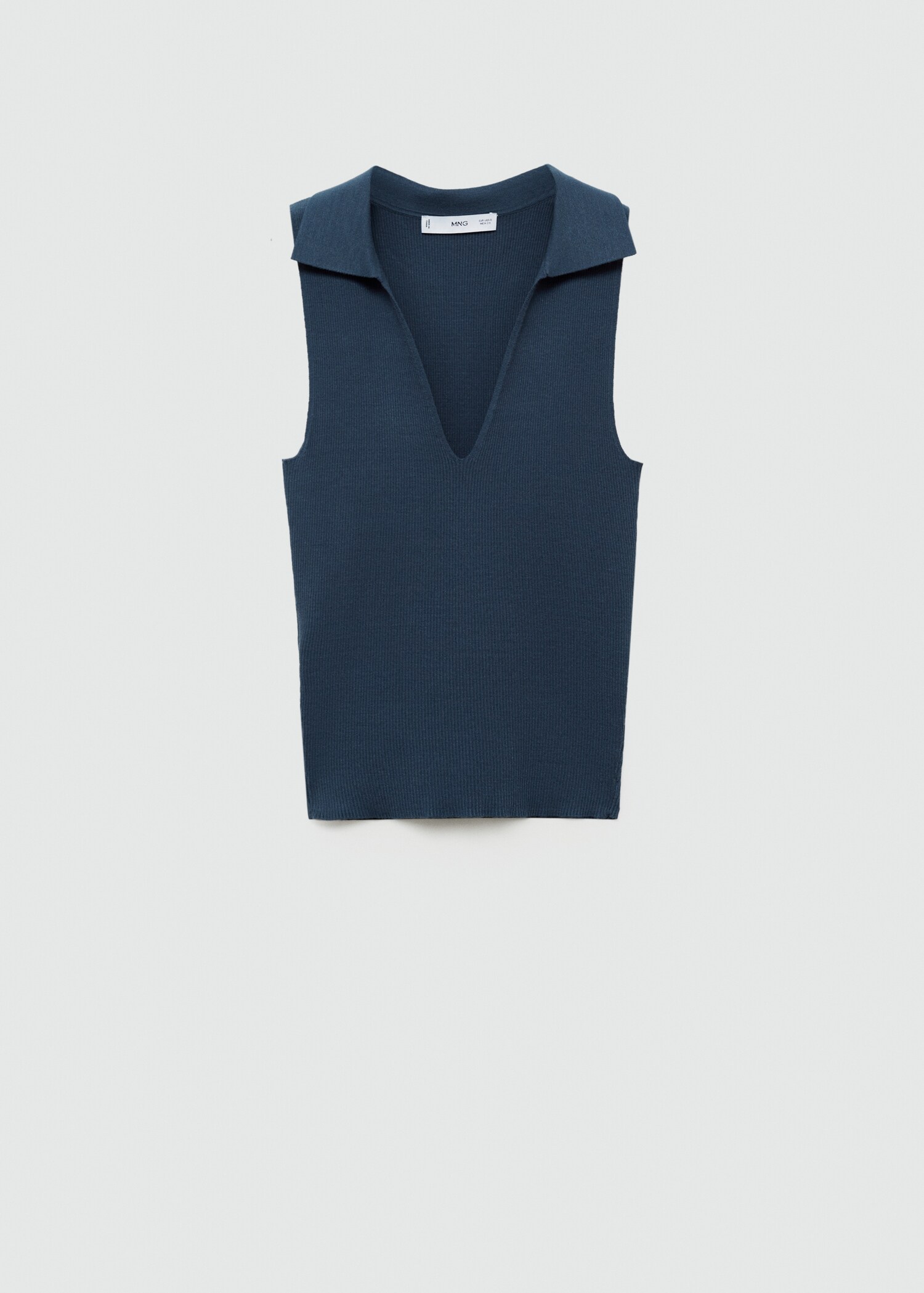 Polo-neck knitted top - Article without model