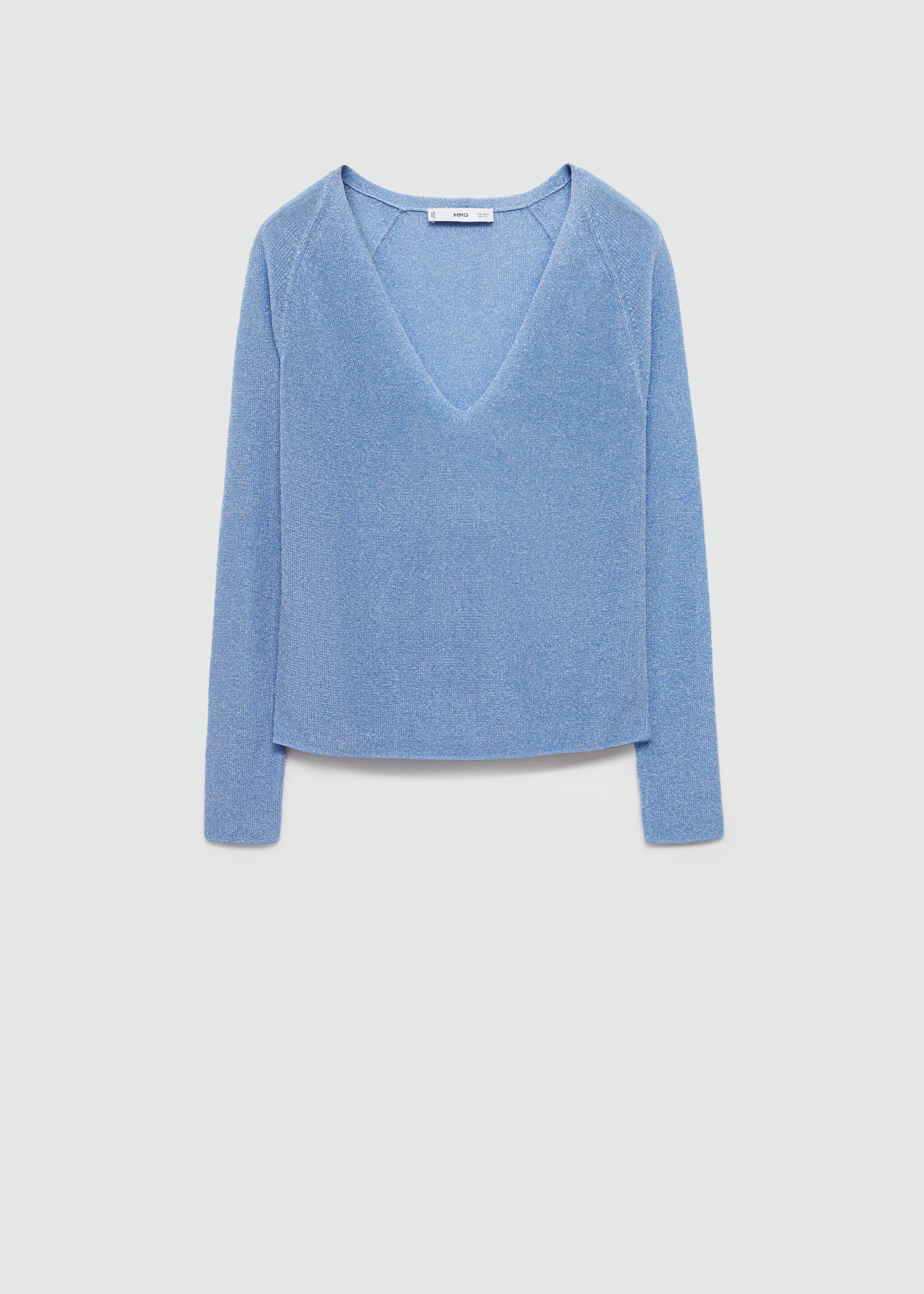 V-neck lurex sweater - Article without model