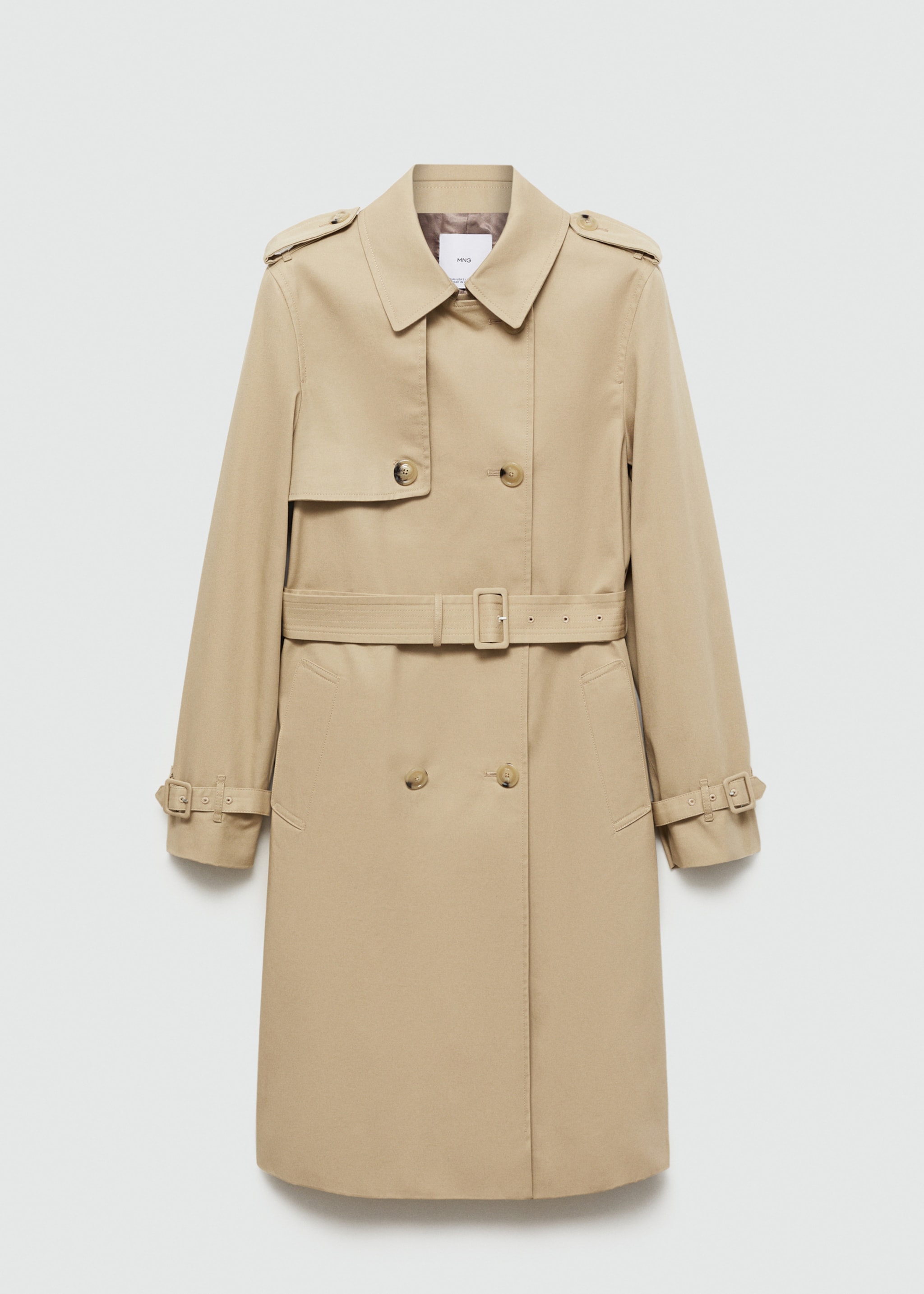 Classic trench coat with belt - Article without model, Beige. Ref: 77054028-00.