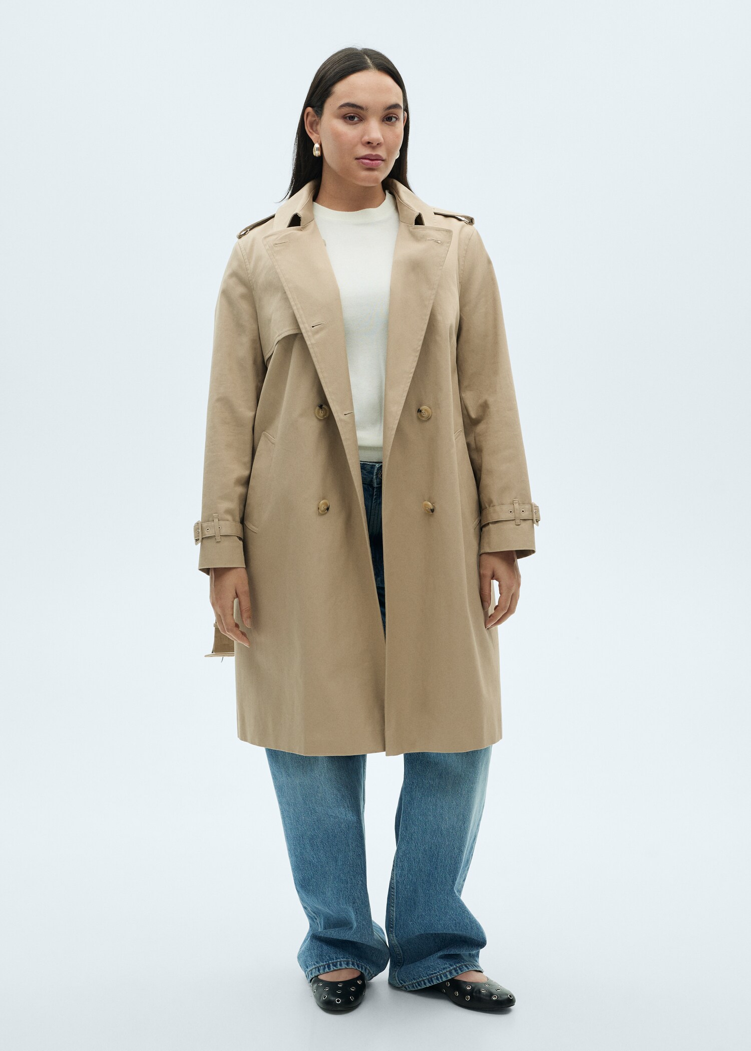 Klassischer Trenchcoat mit Gürtel - Detail des Artikels 3