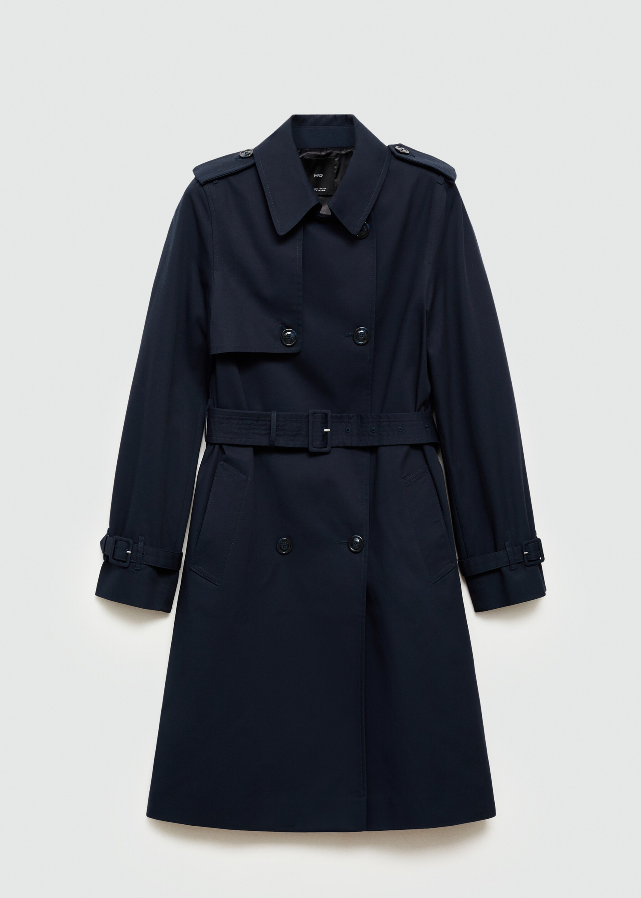 Classic trench coat with belt - Article without model, Dark Navy. Ref: 77054028-00.
