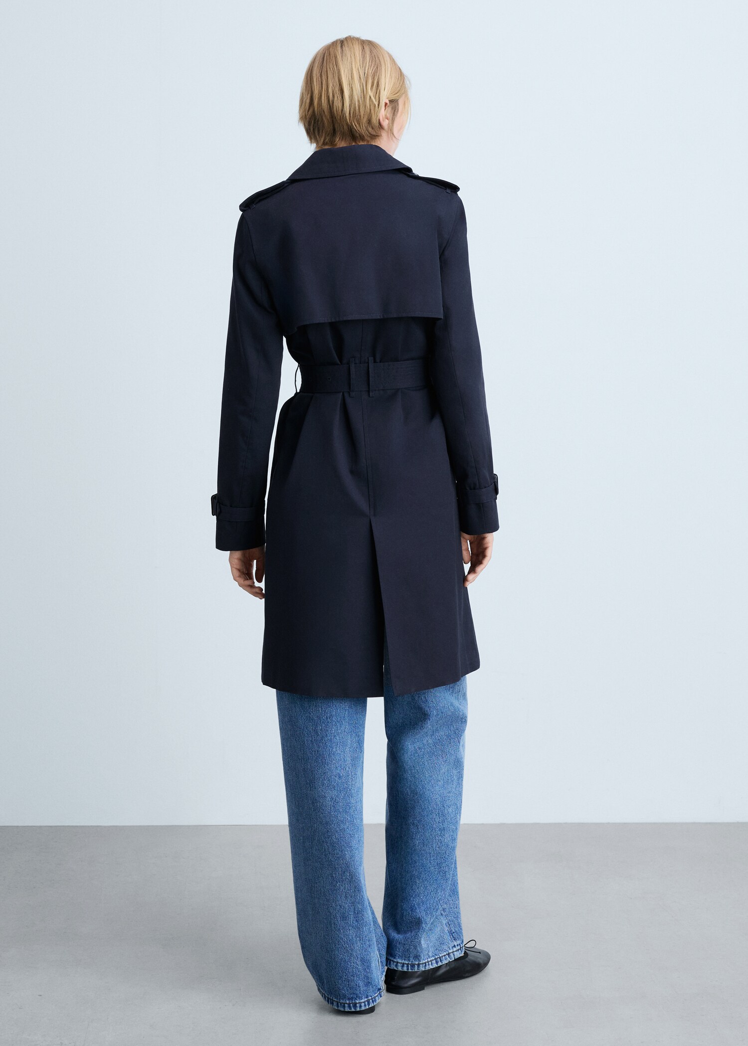 Trench classique ceinture - Verso de l’article