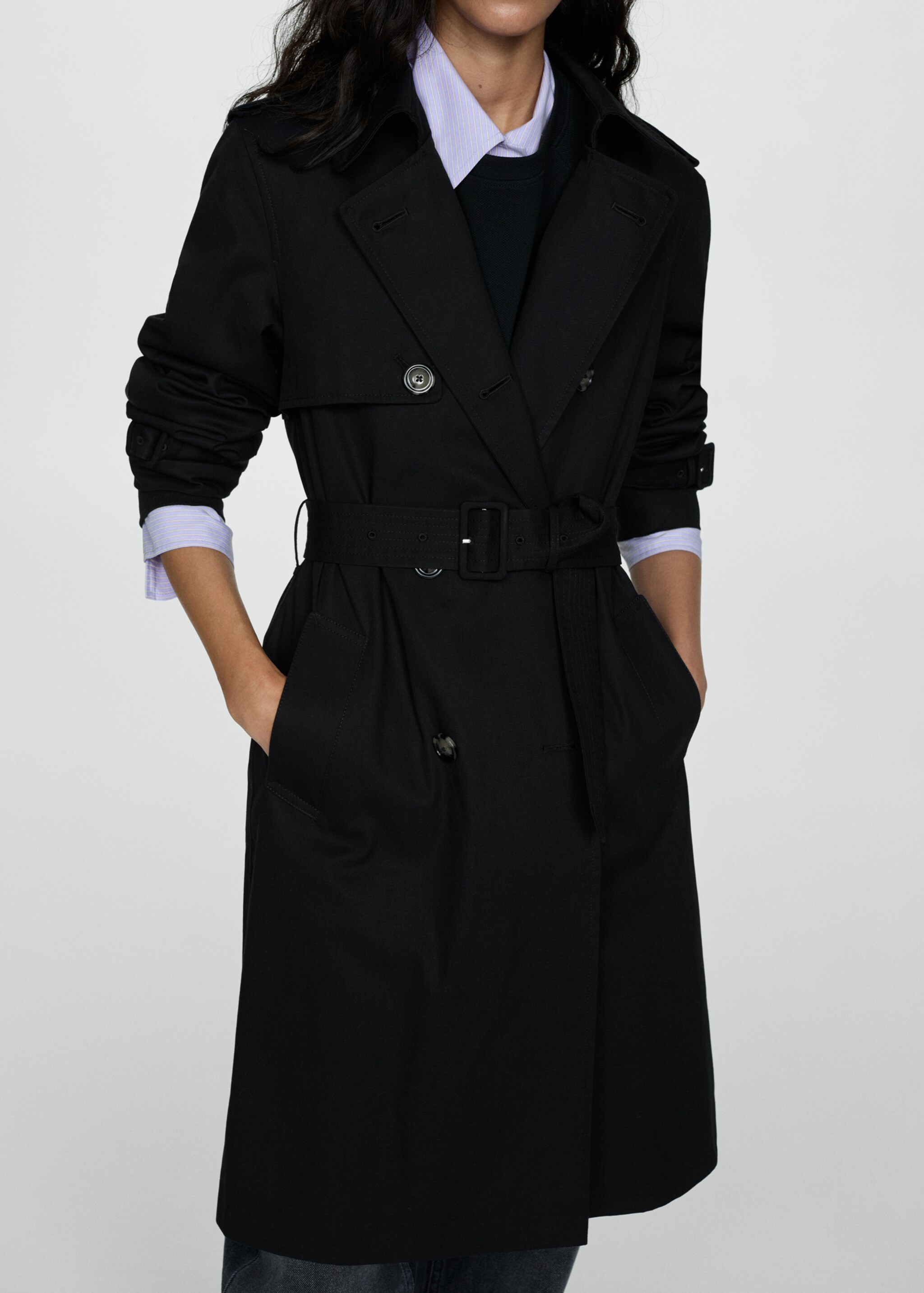Classic trench coat with belt - Medium plane