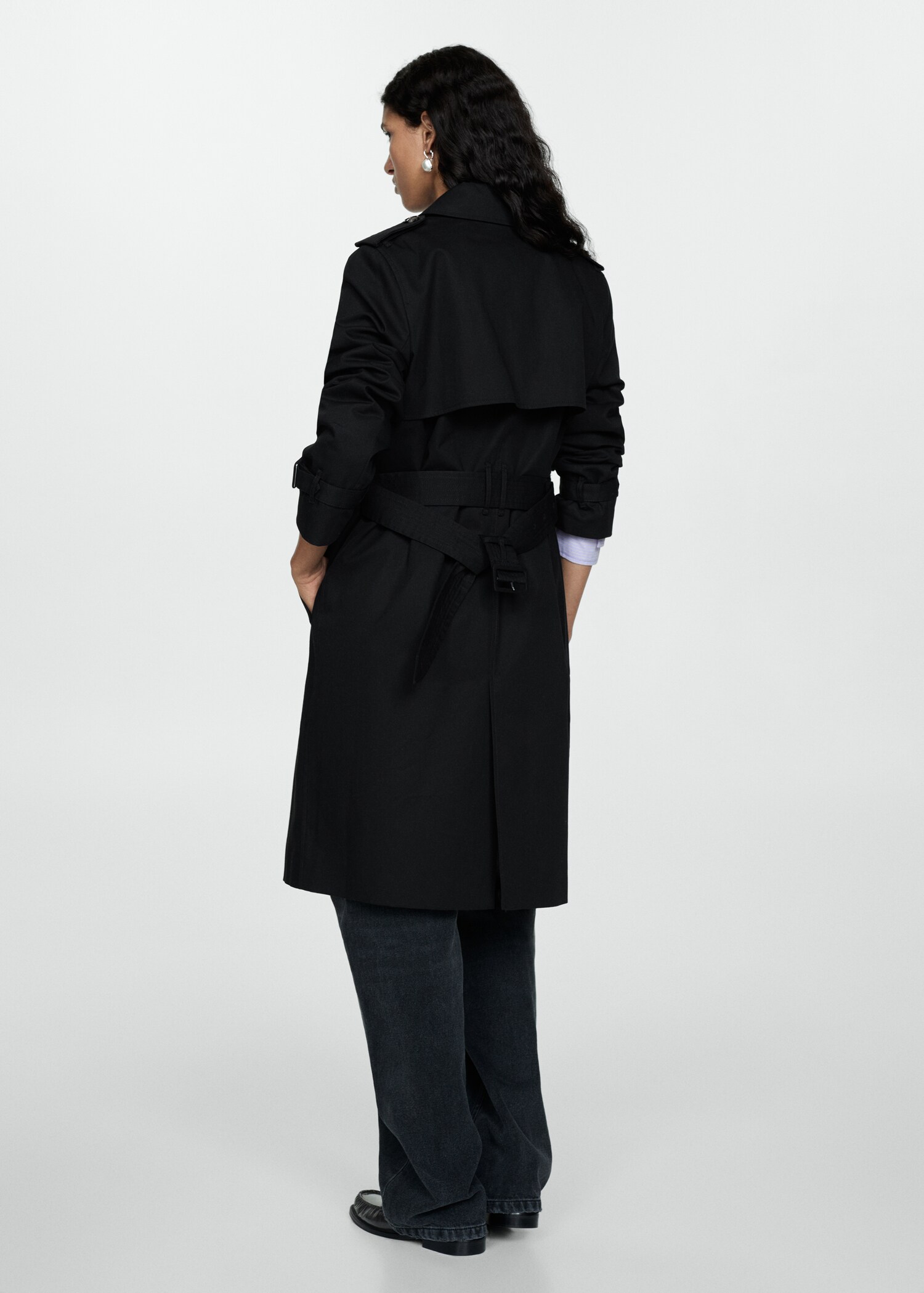 Trench classique ceinture - Verso de l’article