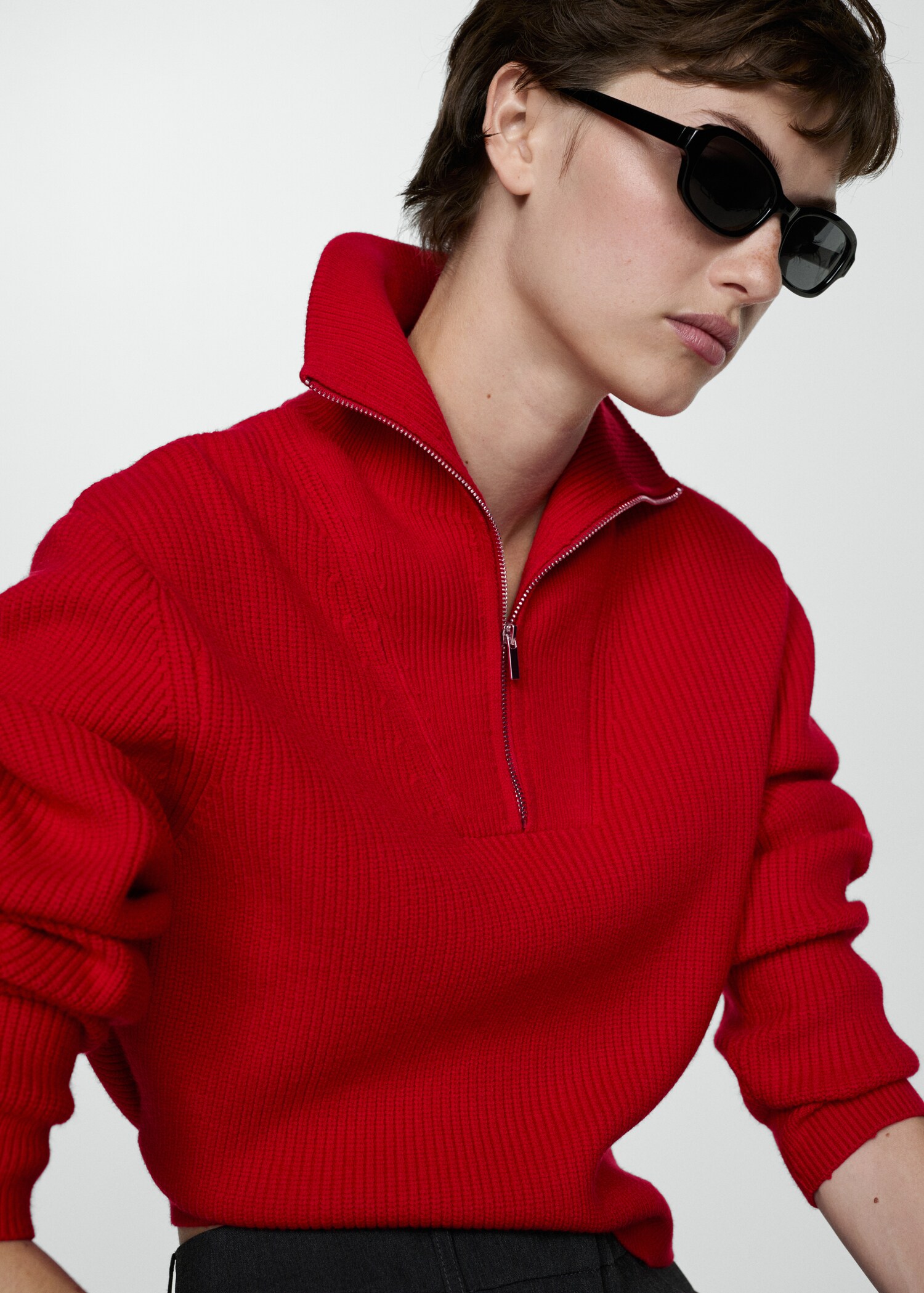 Zip neck jumper - Details of the article 2