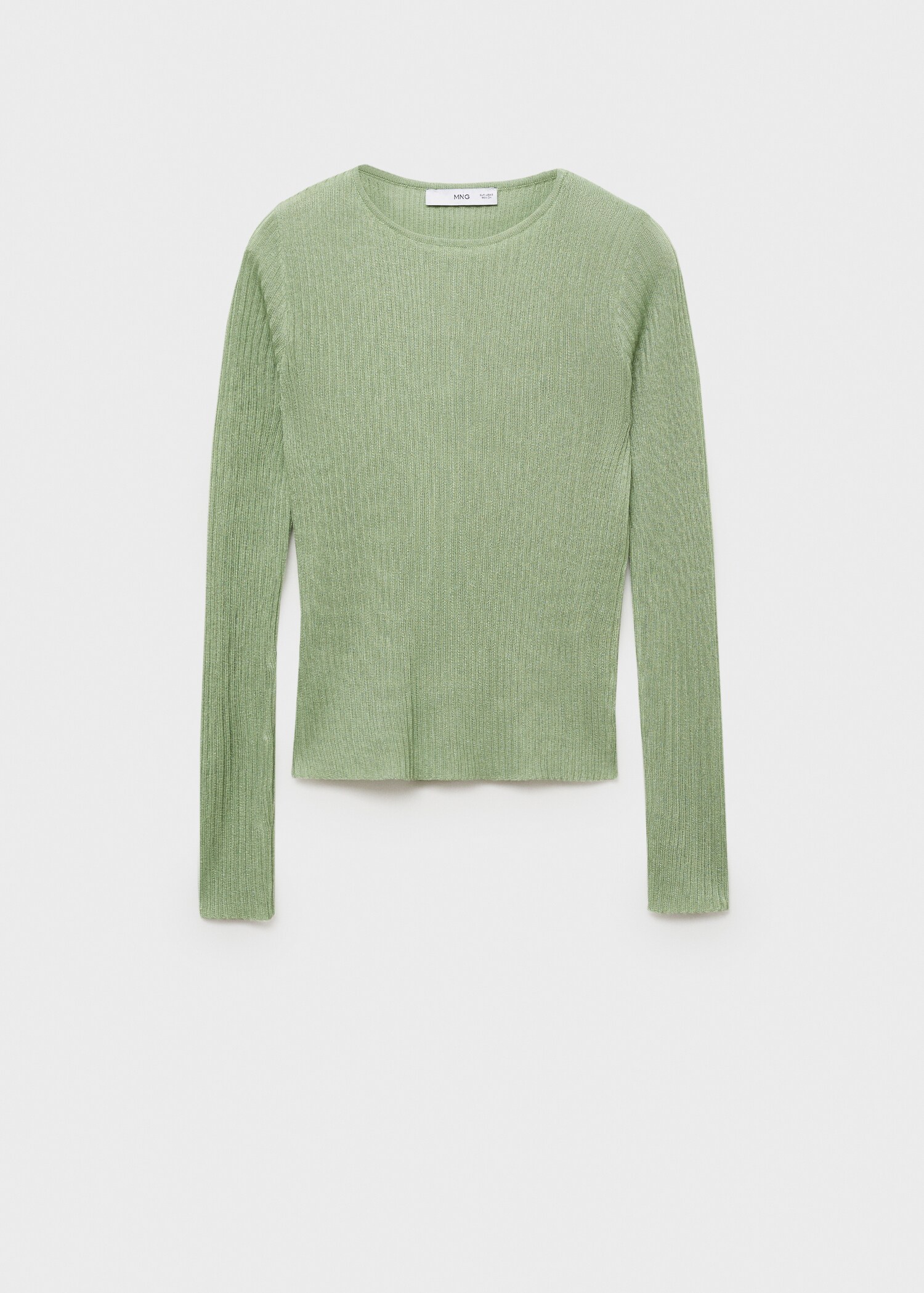 Fine ribbed-knit sweater - Article without model