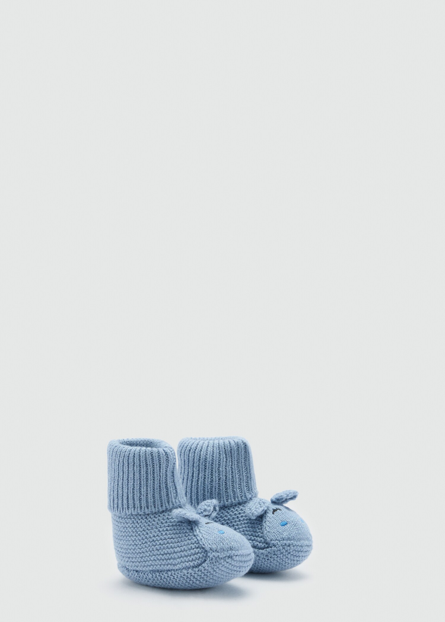Booties with little ears - Reverse of the article