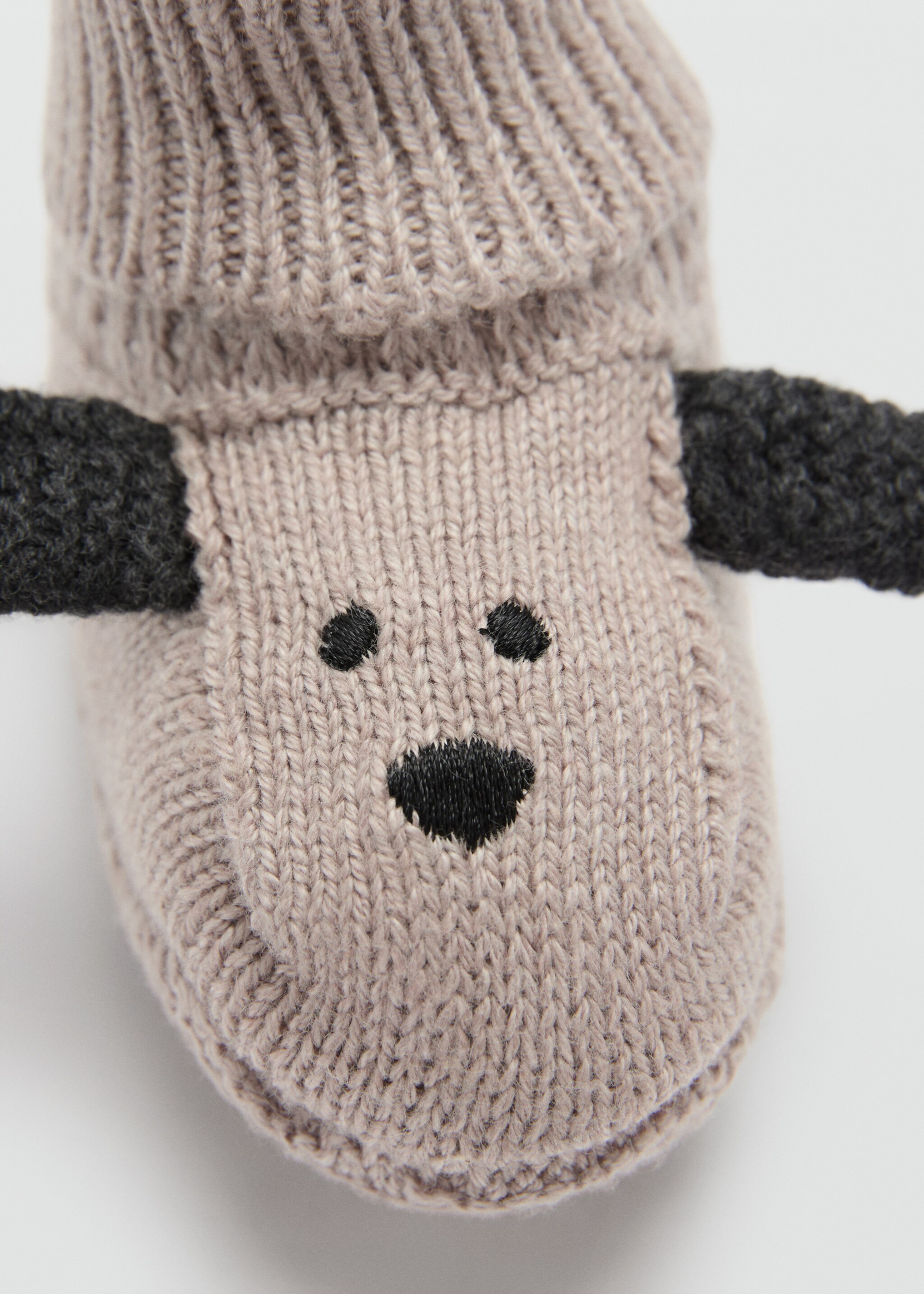 Dog-embroidered cotton socks - Details of the article 0