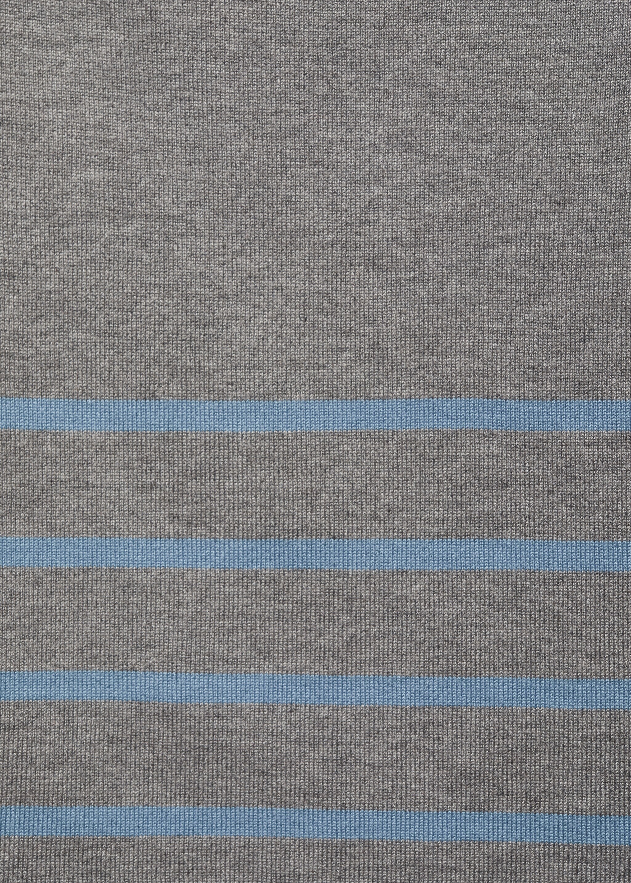 Open-shoulder striped sweater - Details of the article 0, Grey. Ref: 77054041-00.