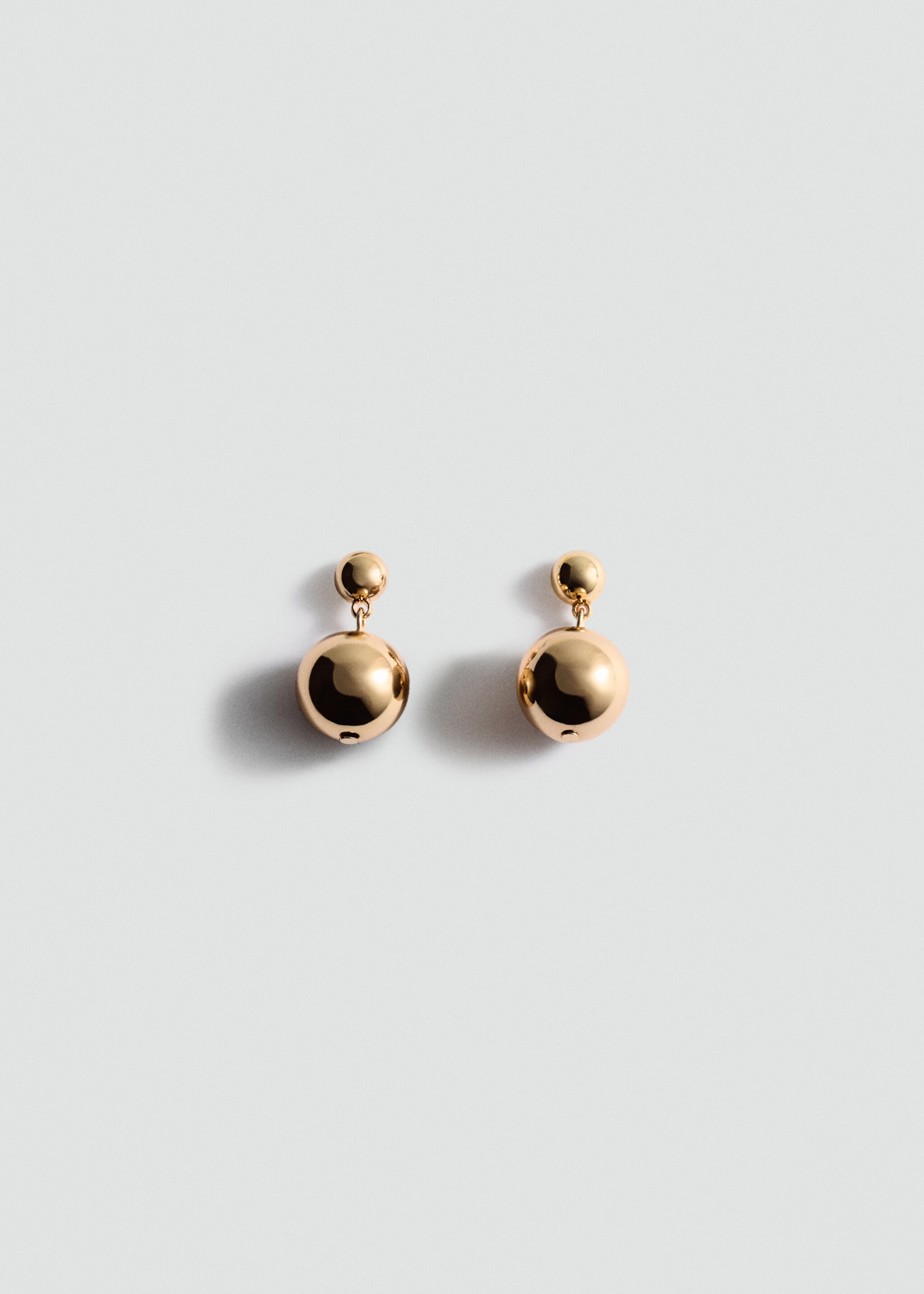 Earrings with ball design - Article without model, Gold. Ref: 77054048-00.