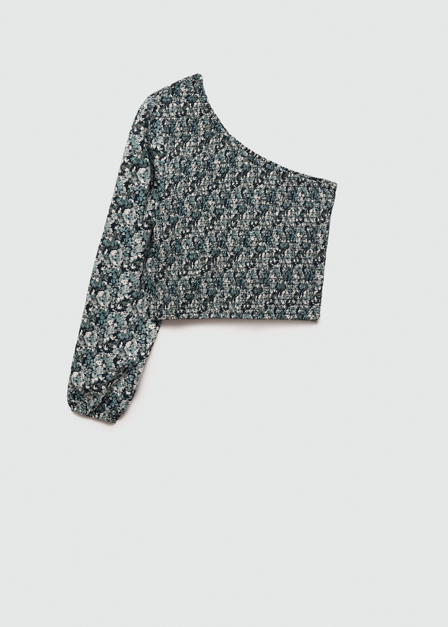 Asymmetrical printed blouse - Article without model