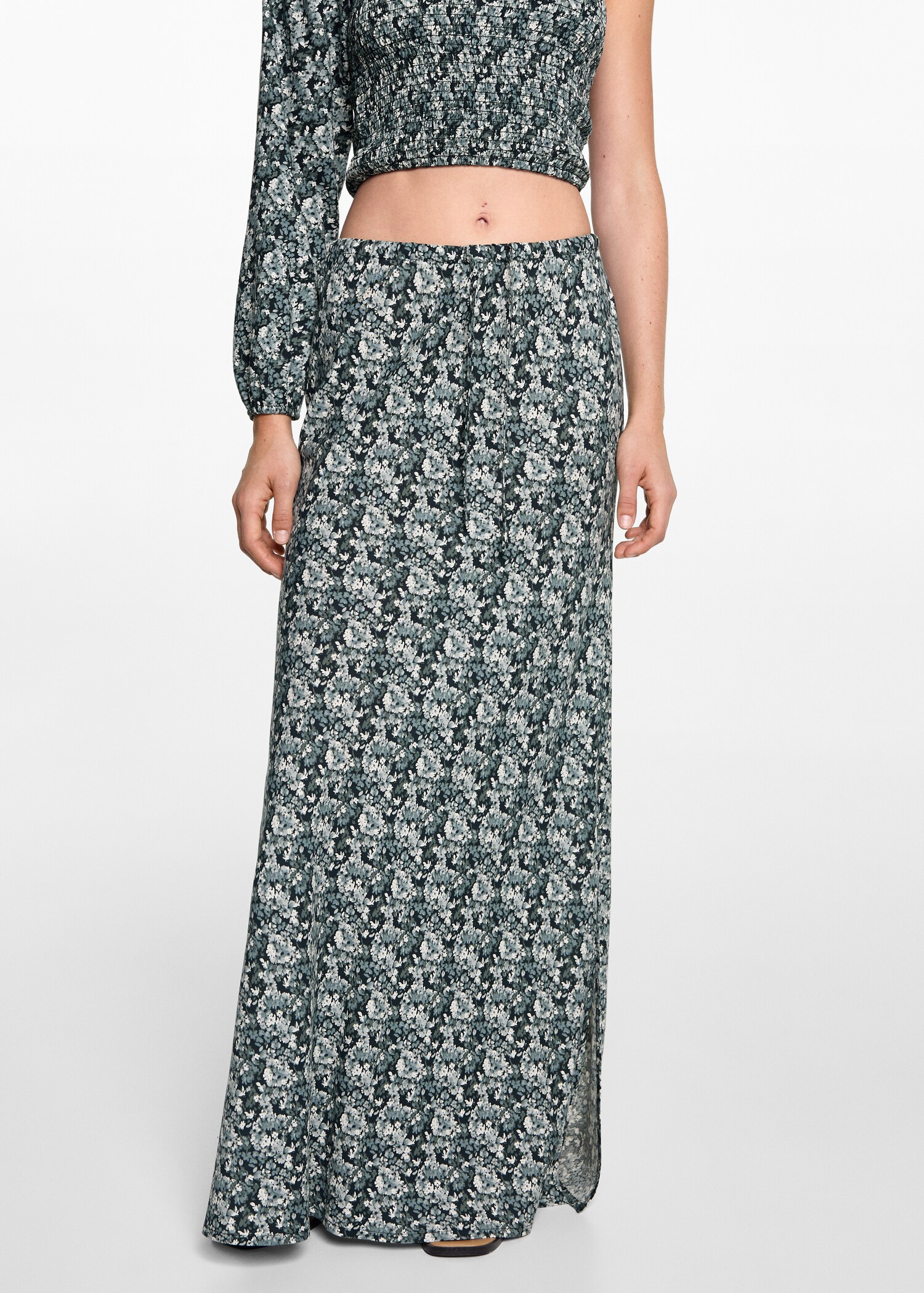 Floral-print long skirt - Details of the article 6