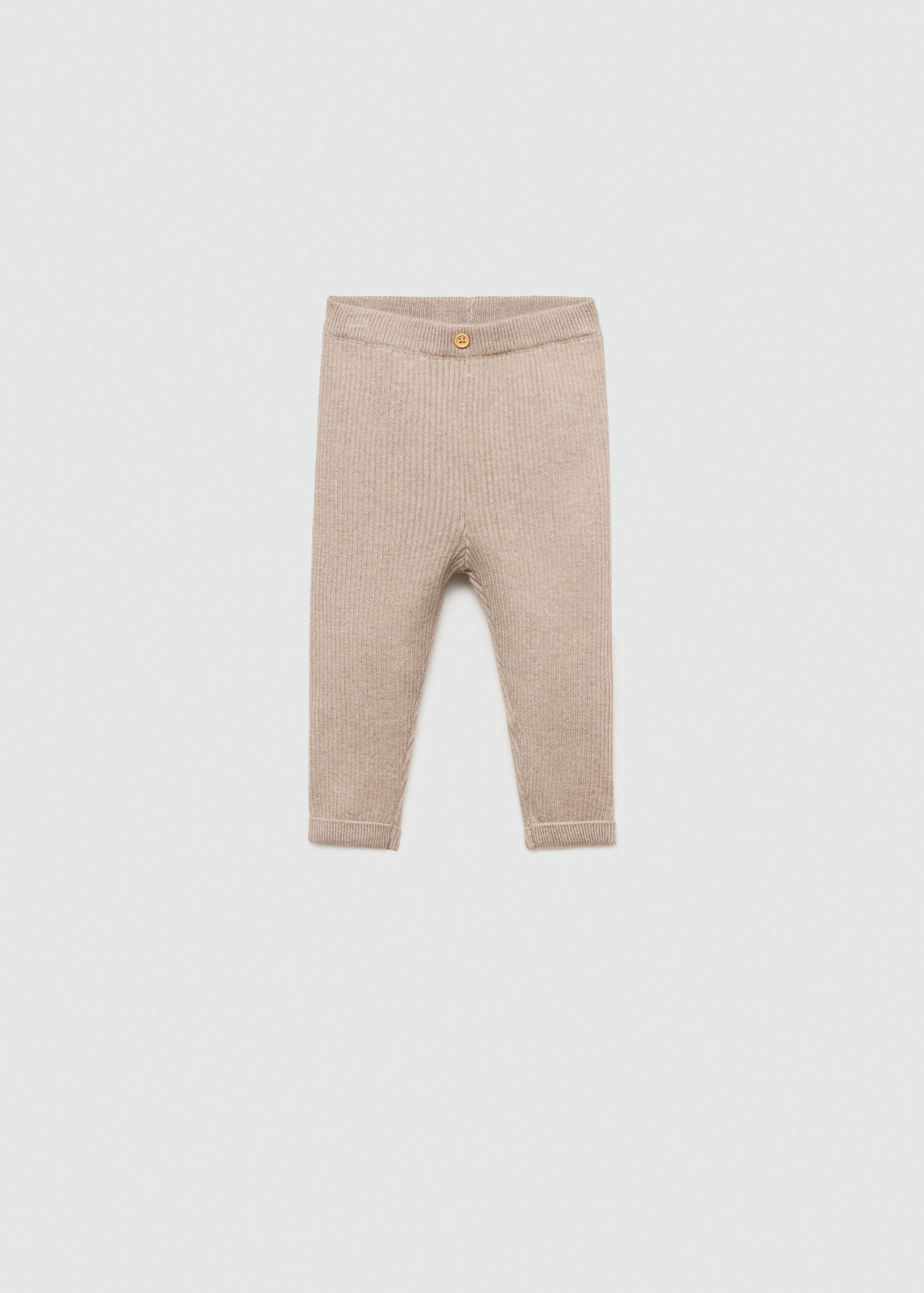 Cotton ribbed leggings - Article without model