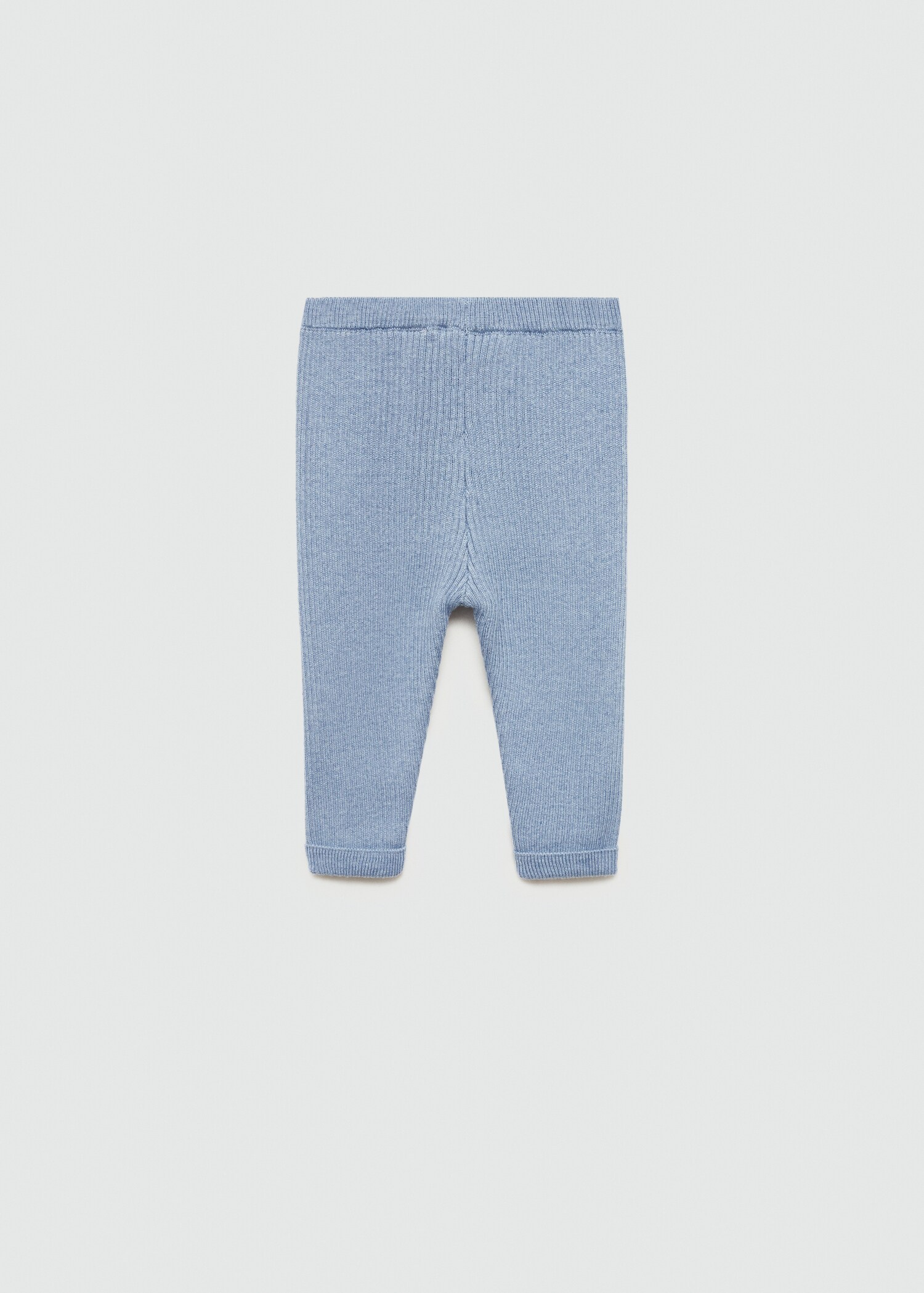 Cotton ribbed leggings - Reverse of the article